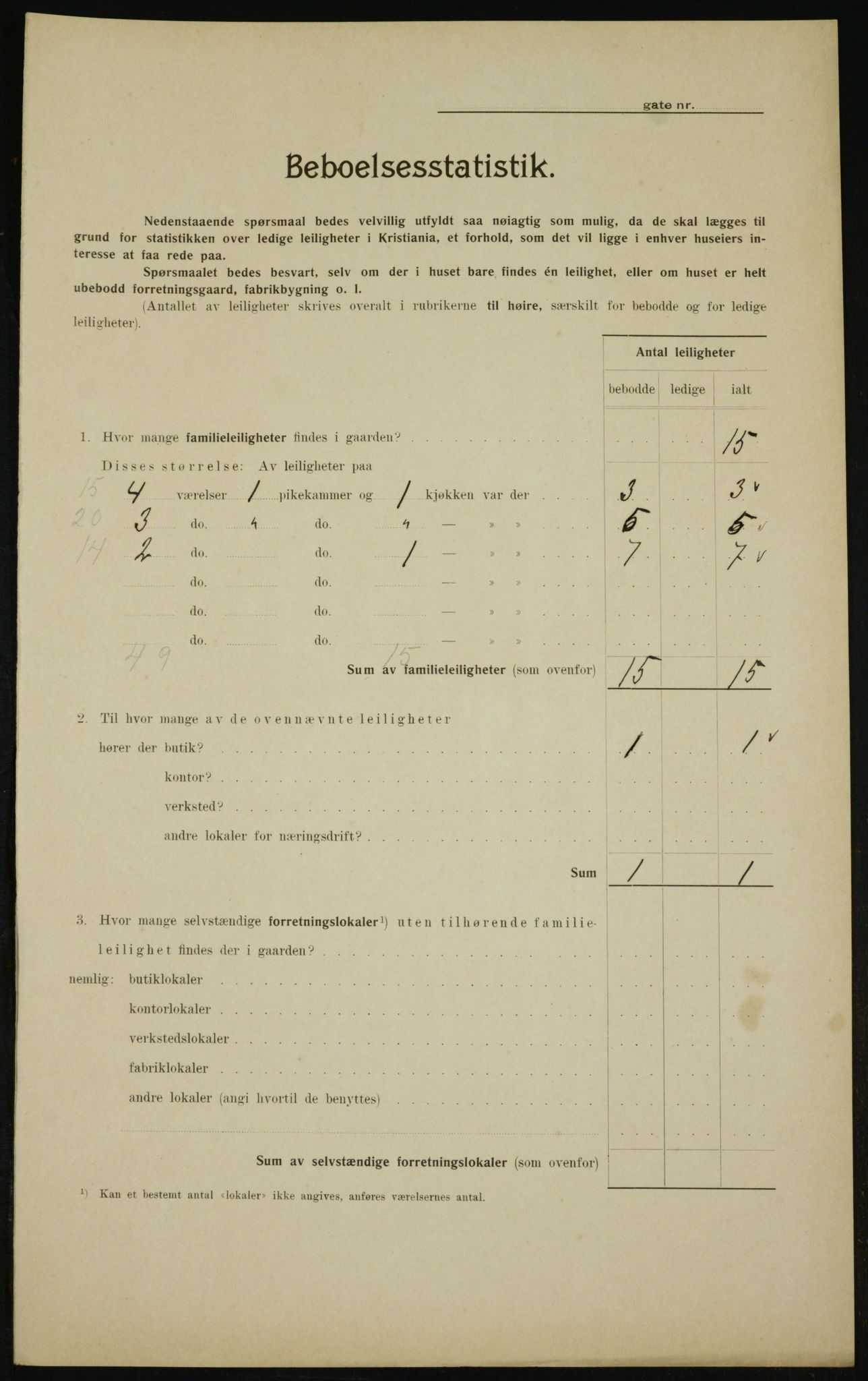 OBA, Kommunal folketelling 1.2.1910 for Kristiania, 1910, s. 31155