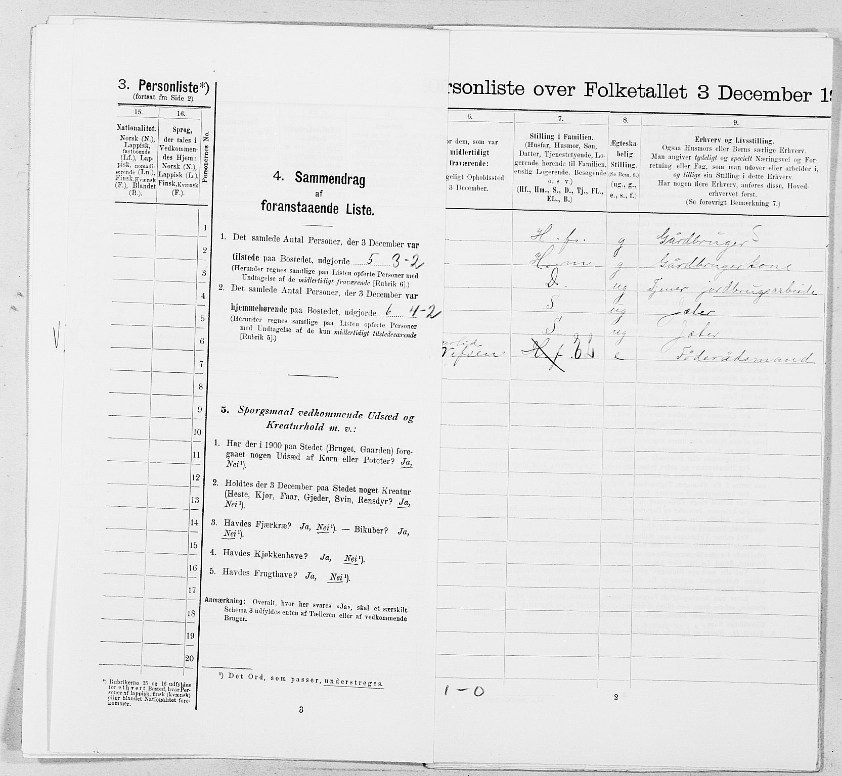 SAT, Folketelling 1900 for 1826 Hattfjelldal herred, 1900, s. 61