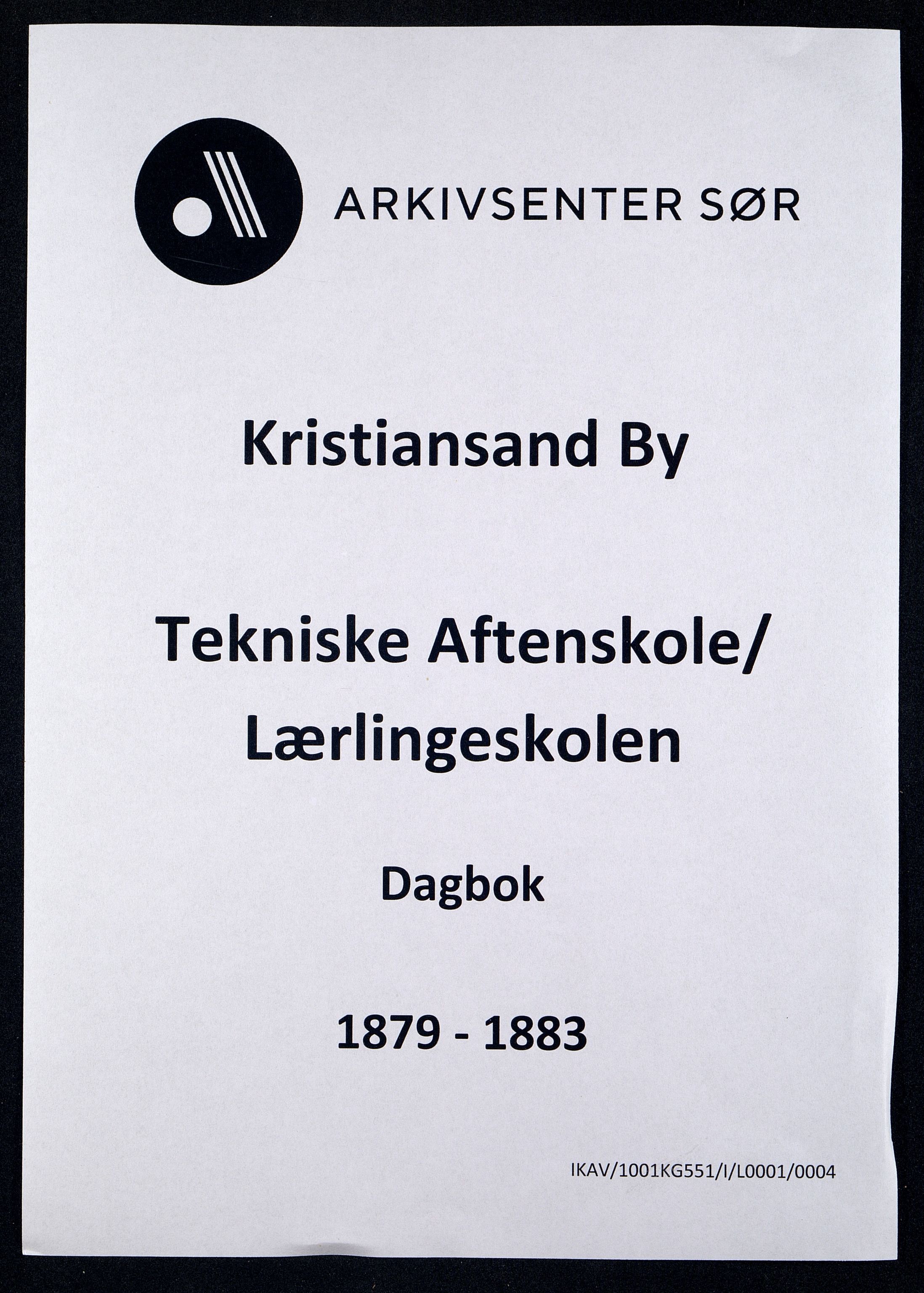 Kristiansand By - Kristiansand Tekniske Aftenskole/Lærlingeskolen, IKAV/1001KG551/I/L0001/0004: Dagbøker / Dagbok, 1879-1883