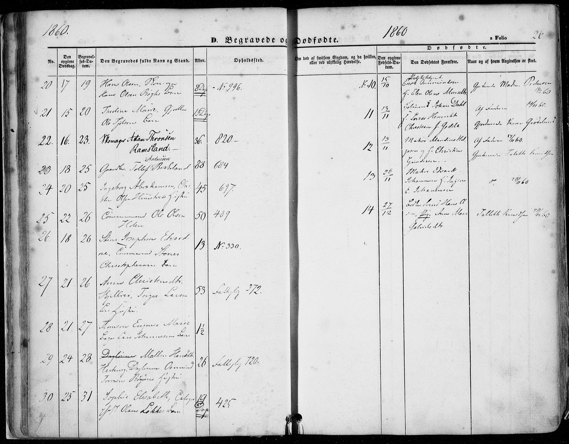 Domkirken sokneprestkontor, AV/SAST-A-101812/001/30/30BA/L0020: Ministerialbok nr. A 19, 1858-1877, s. 26