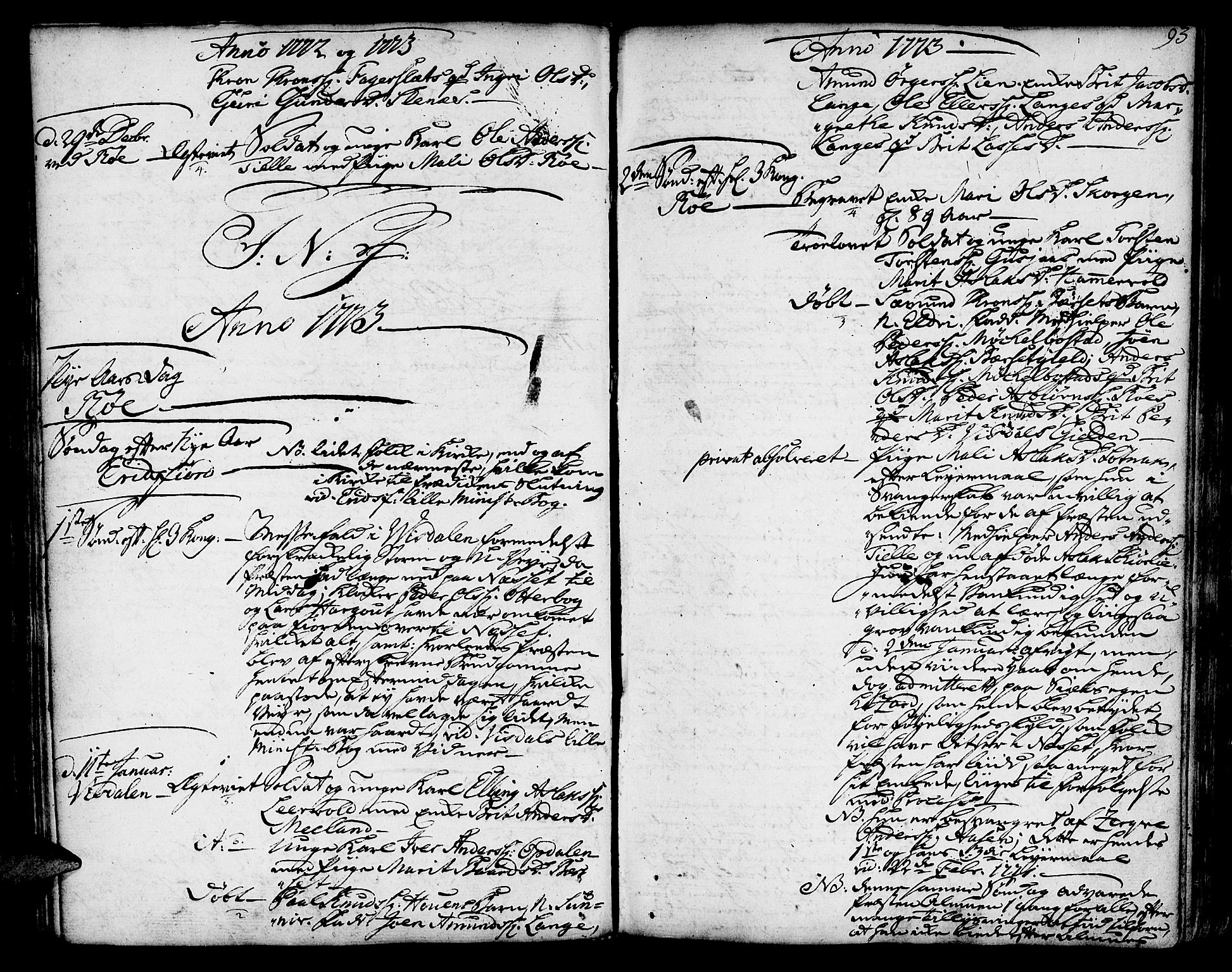 Ministerialprotokoller, klokkerbøker og fødselsregistre - Møre og Romsdal, AV/SAT-A-1454/551/L0621: Ministerialbok nr. 551A01, 1757-1803, s. 93