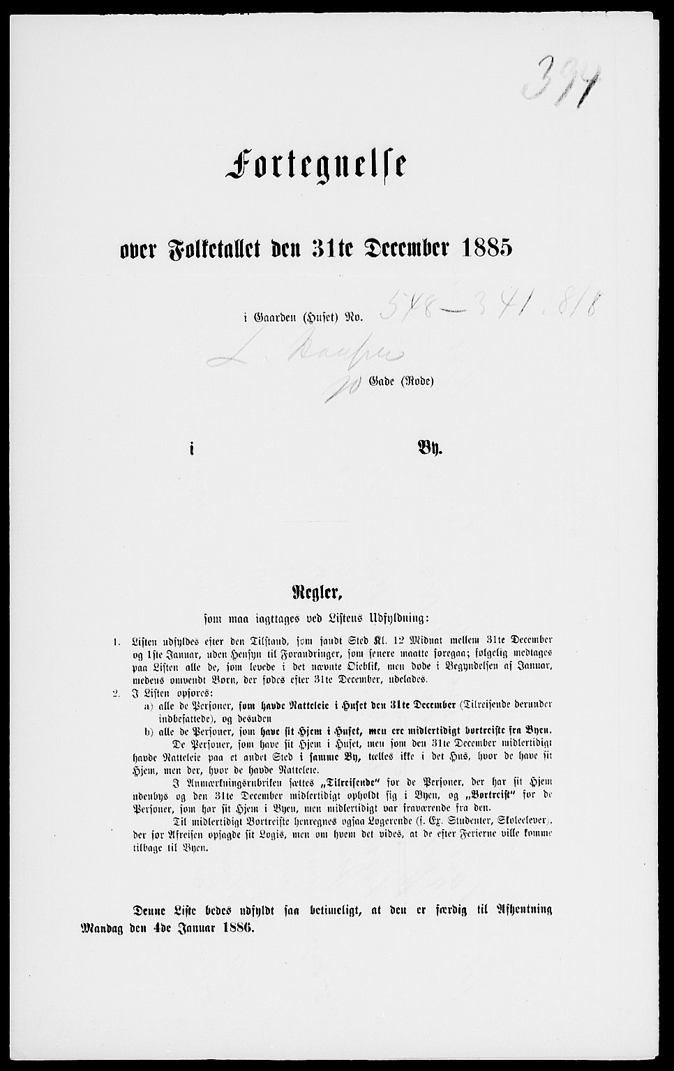 RA, Folketelling 1885 for 0101 Fredrikshald kjøpstad, 1885, s. 873