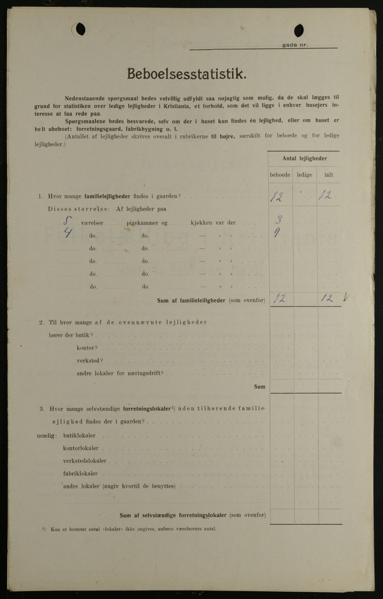 OBA, Kommunal folketelling 1.2.1908 for Kristiania kjøpstad, 1908, s. 89558