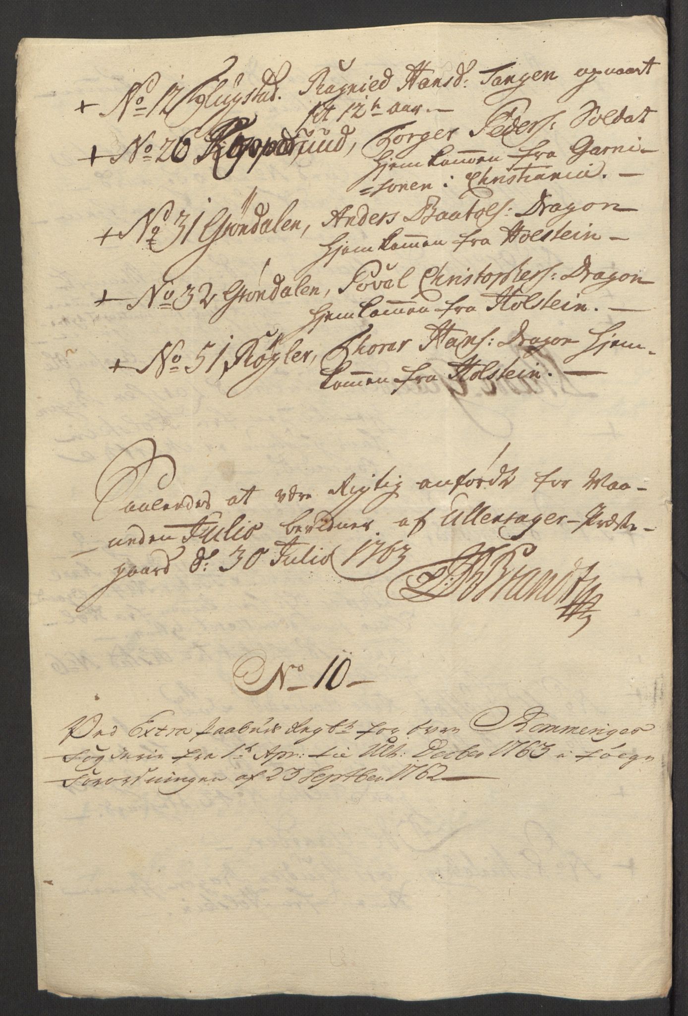 Rentekammeret inntil 1814, Reviderte regnskaper, Fogderegnskap, AV/RA-EA-4092/R12/L0803: Ekstraskatten Øvre Romerike, 1763-1764, s. 77