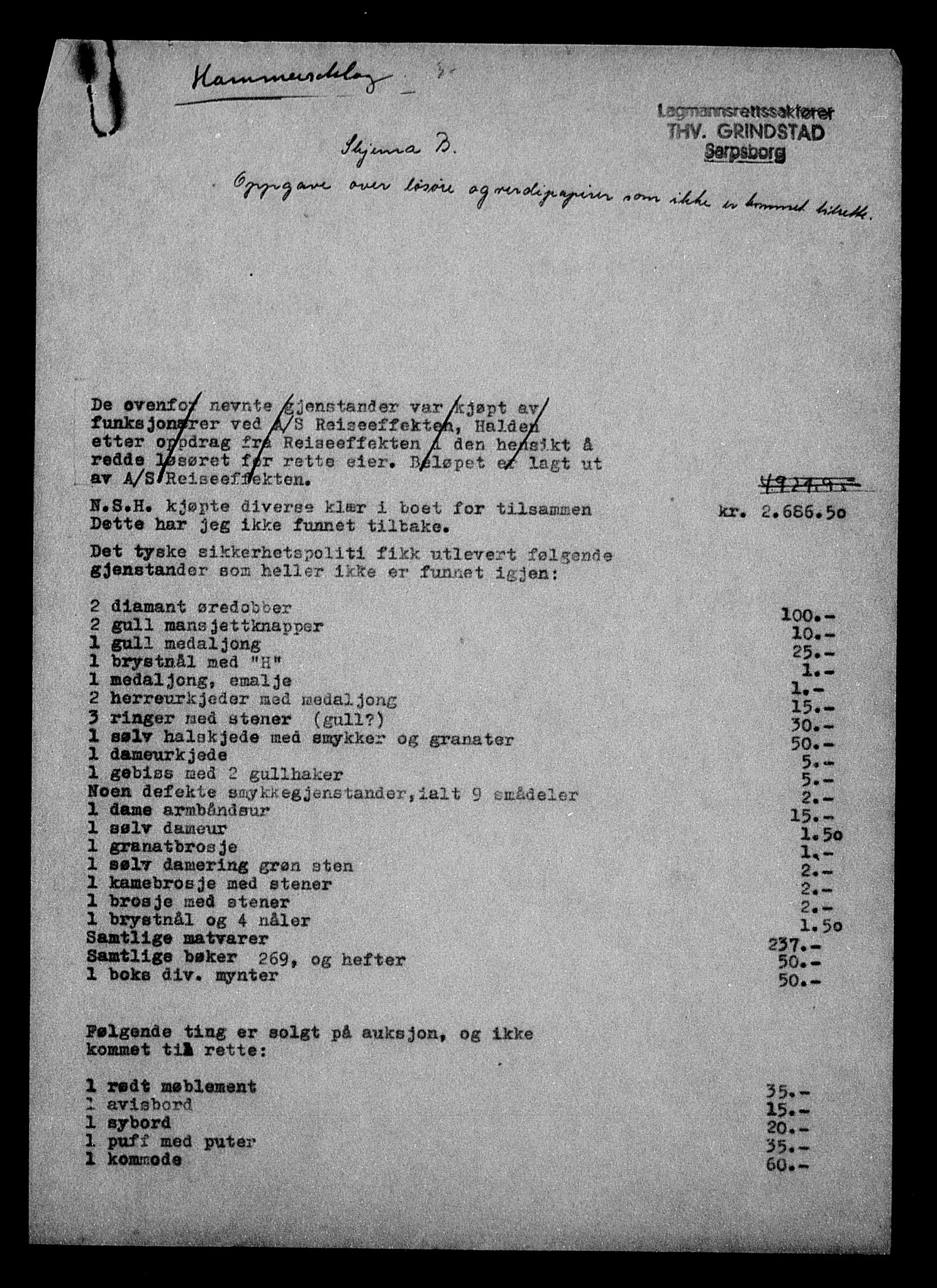 Justisdepartementet, Tilbakeføringskontoret for inndratte formuer, AV/RA-S-1564/H/Hc/Hcd/L0998: --, 1945-1947, s. 84