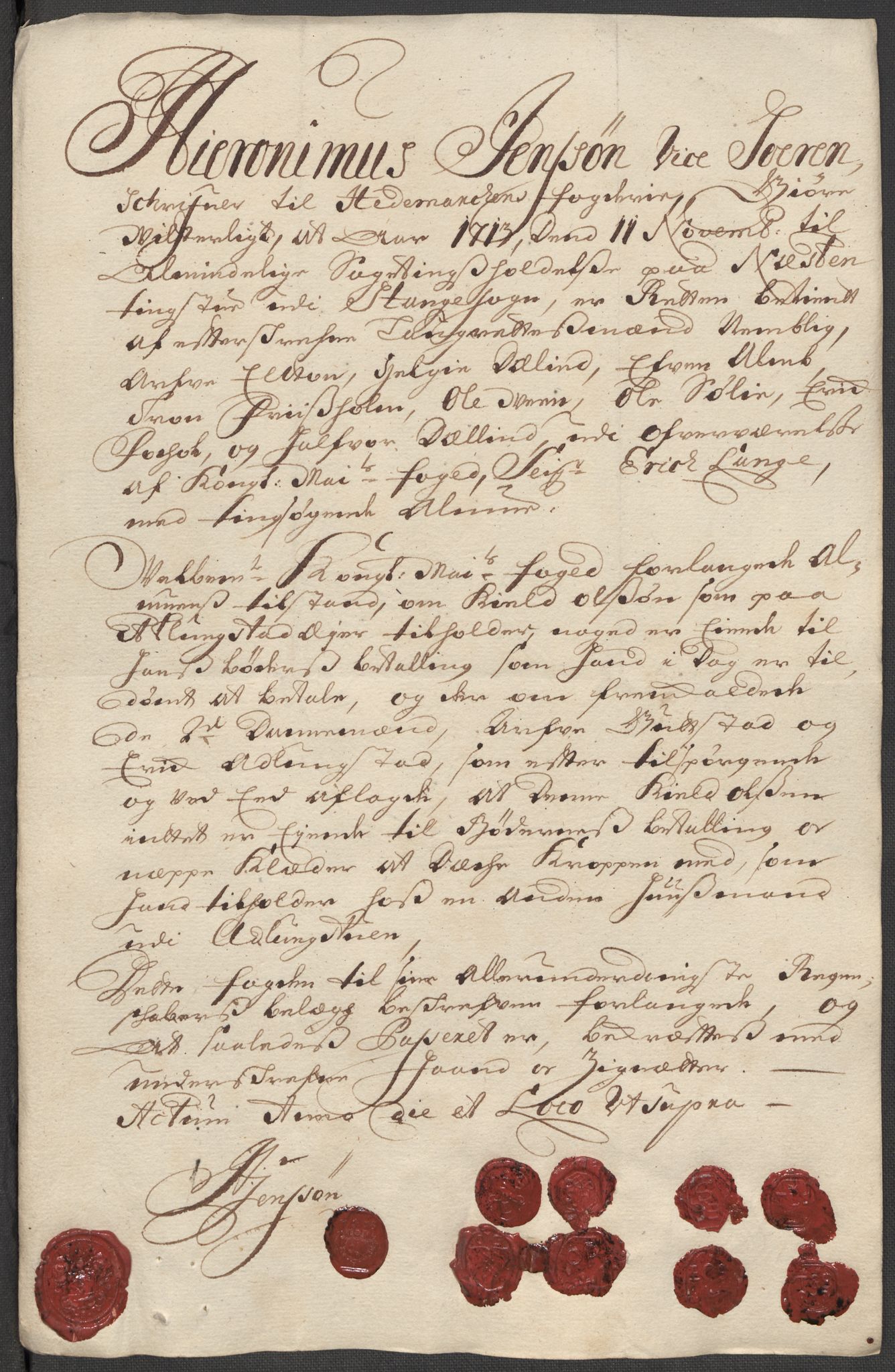 Rentekammeret inntil 1814, Reviderte regnskaper, Fogderegnskap, RA/EA-4092/R16/L1050: Fogderegnskap Hedmark, 1713, s. 276