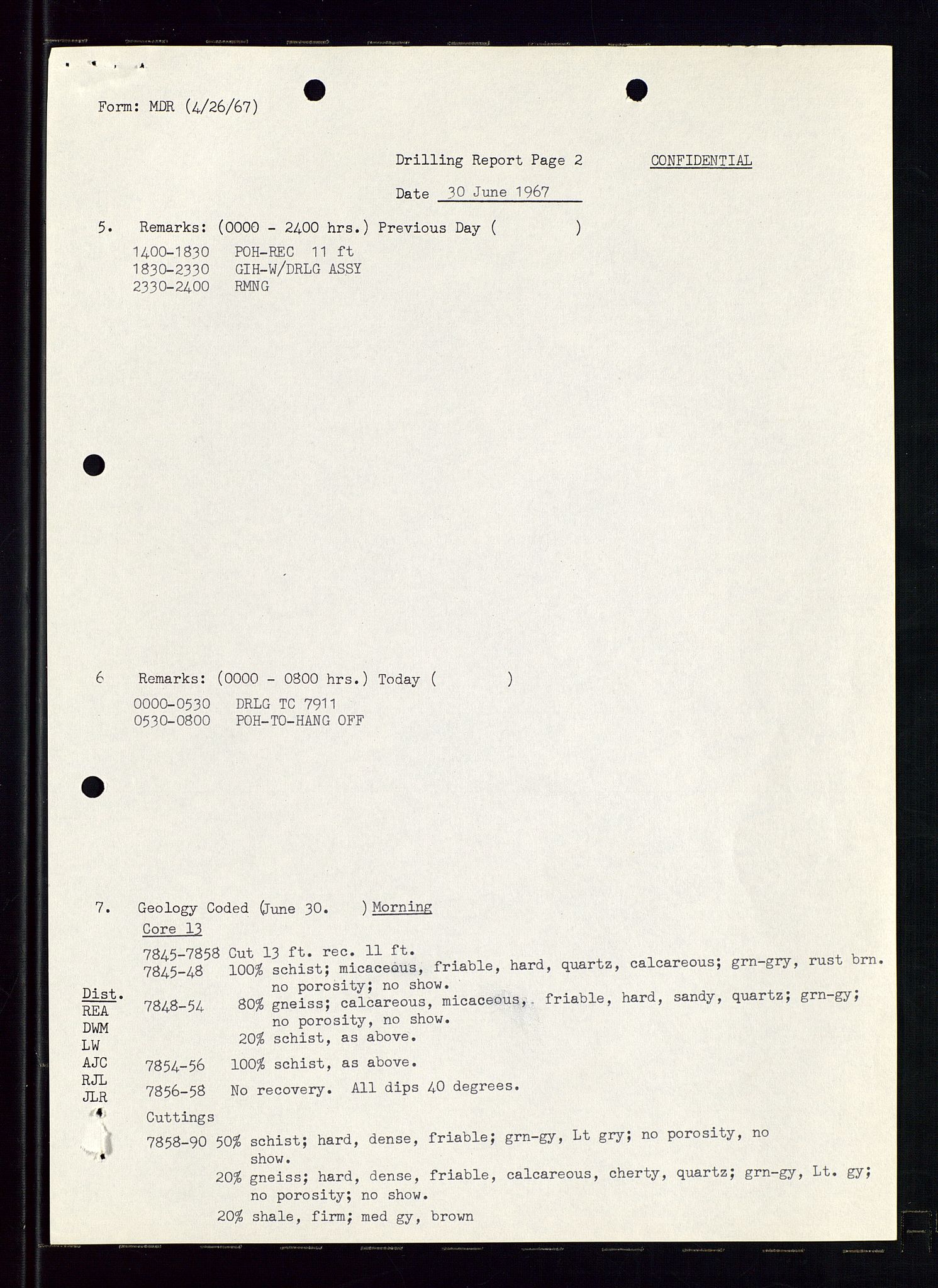 Pa 1512 - Esso Exploration and Production Norway Inc., AV/SAST-A-101917/E/Ea/L0011: Well 25/11-1, 1966-1967, s. 44