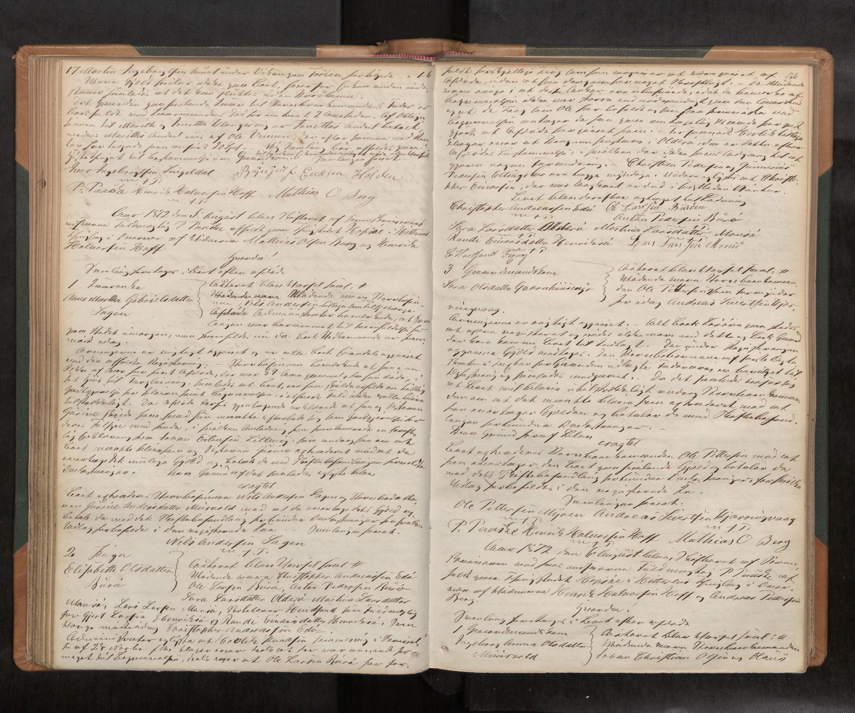Fosen sorenskriveri, AV/SAT-A-1107/1/3/3B/L0003: Skiftebehandlingsprotokoll, 1867-1879, s. 126