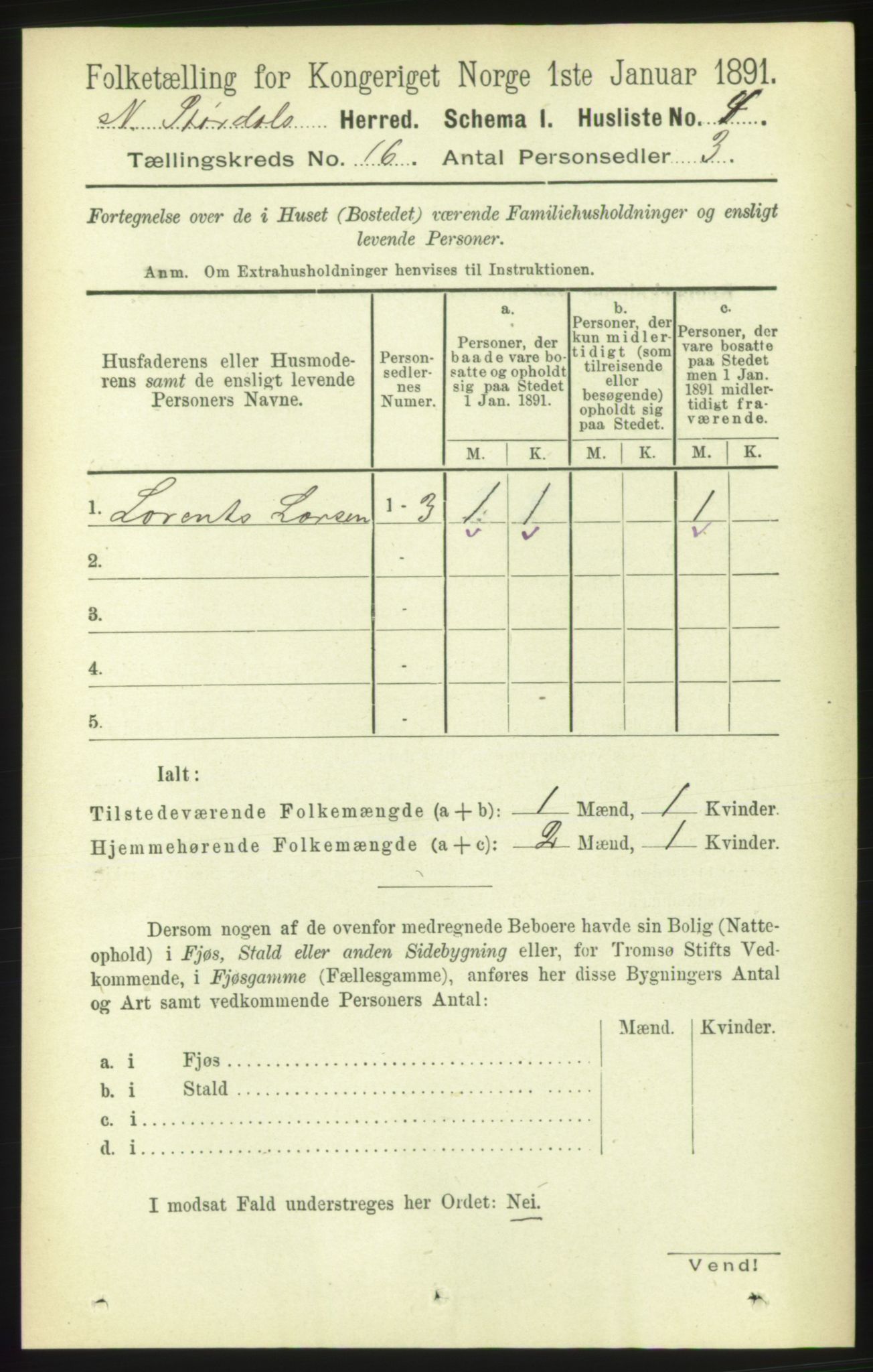 RA, Folketelling 1891 for 1714 Nedre Stjørdal herred, 1891, s. 7458