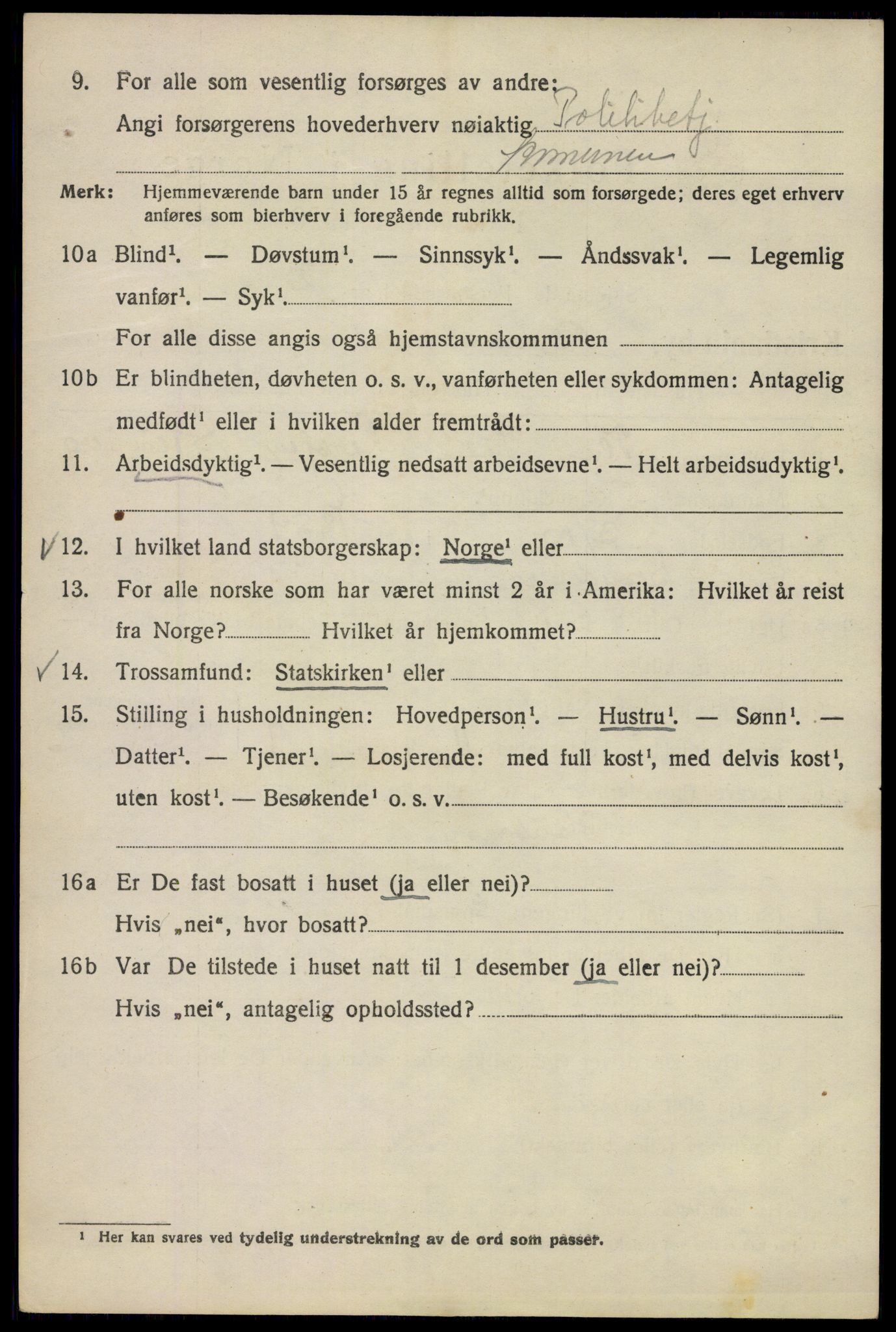 SAO, Folketelling 1920 for 0301 Kristiania kjøpstad, 1920, s. 193992