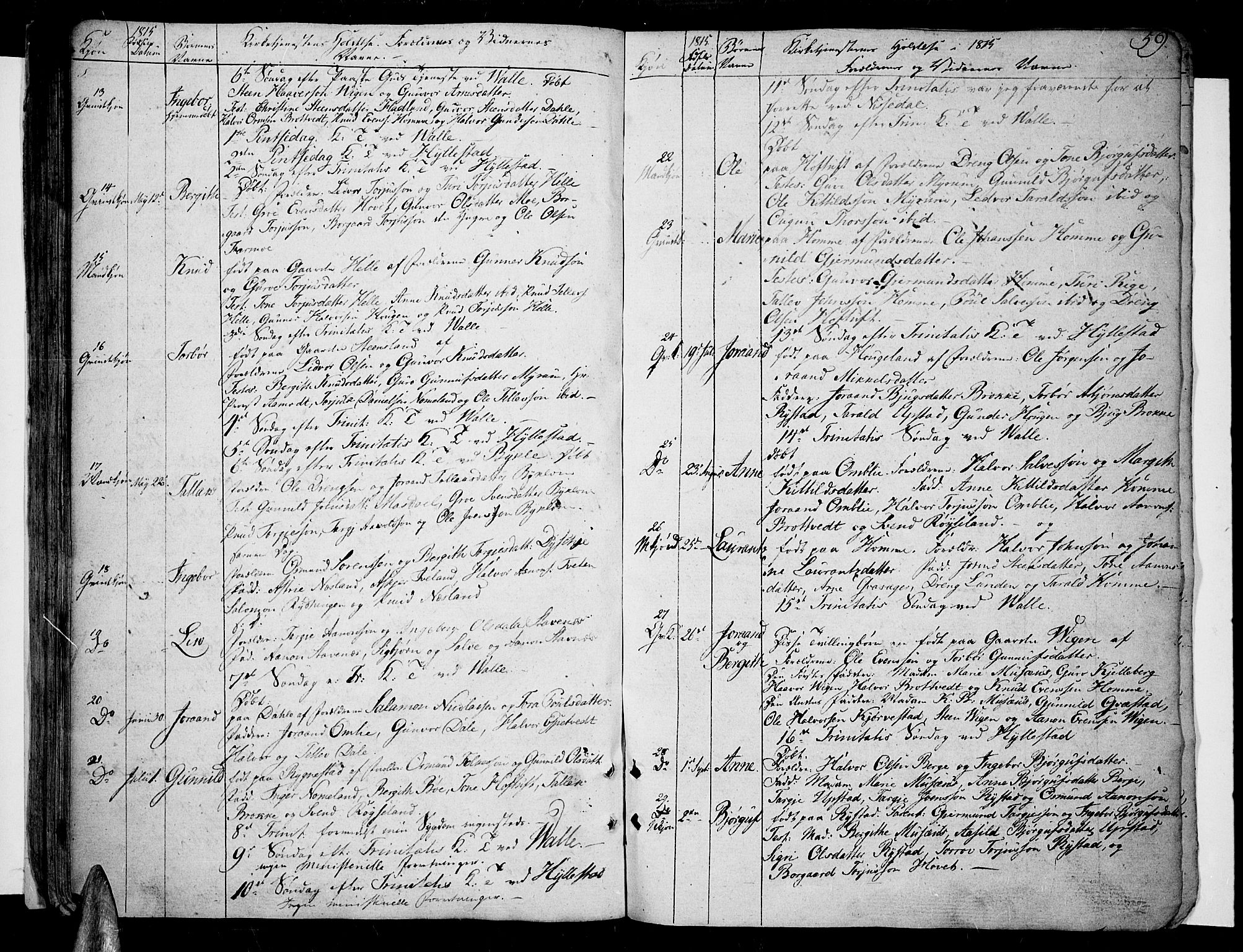 Valle sokneprestkontor, AV/SAK-1111-0044/F/Fa/Fac/L0004: Ministerialbok nr. A 4, 1790-1816, s. 59