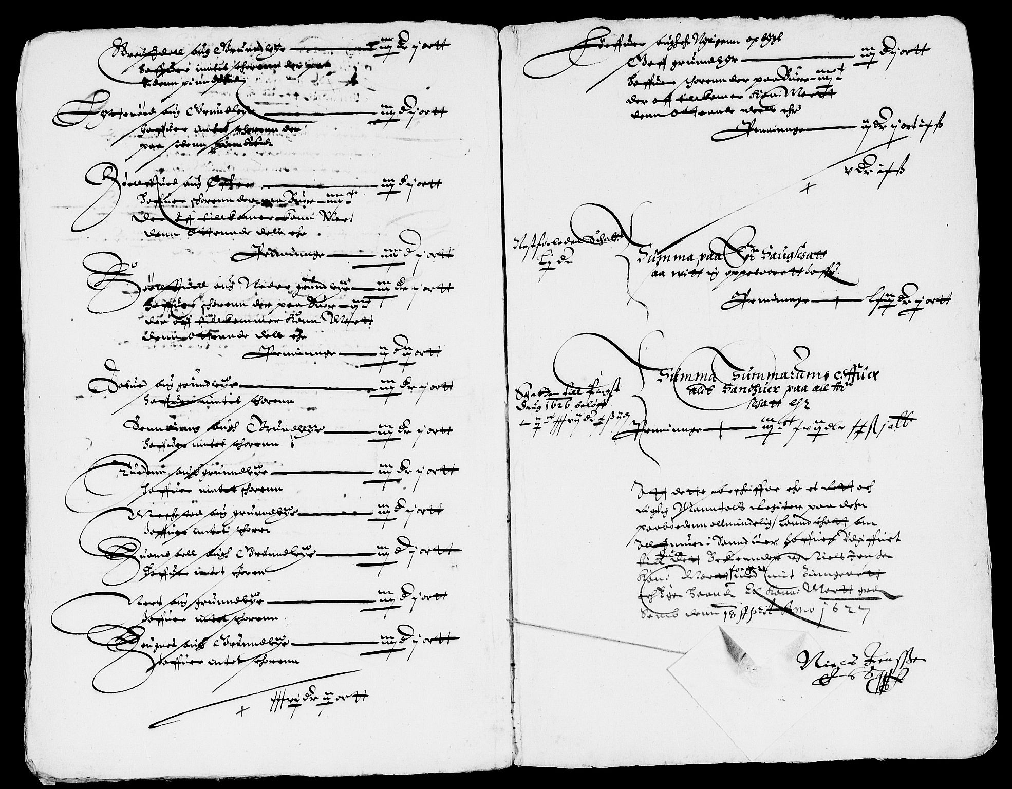 Rentekammeret inntil 1814, Reviderte regnskaper, Lensregnskaper, AV/RA-EA-5023/R/Rb/Rbl/L0002: Brunla len med Numedal len til 1628,  Sandsvær len 1626-28 og Eiker len 1626-37, 1626-1629