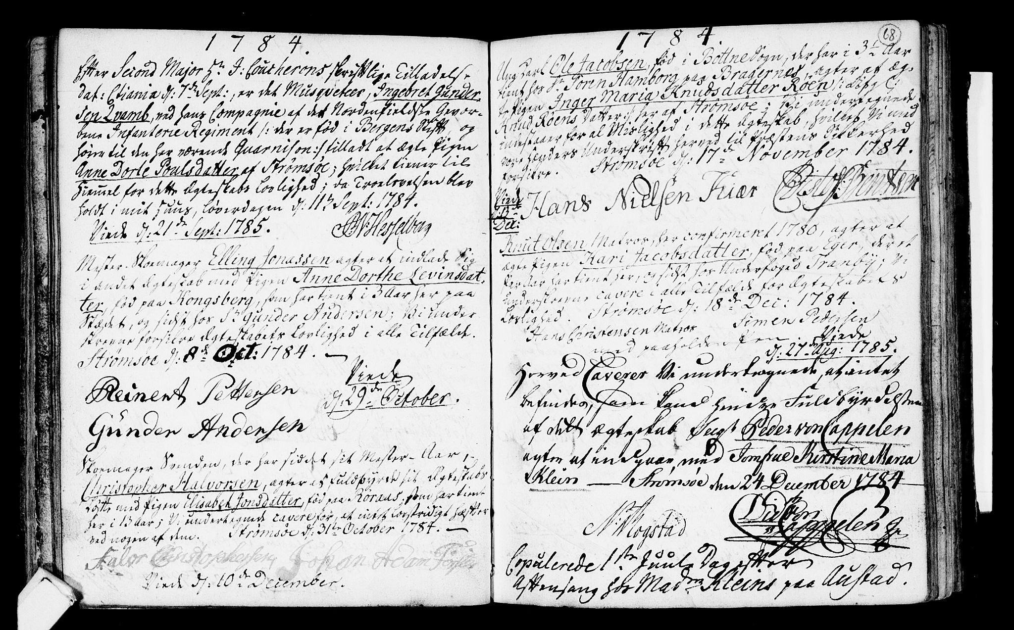Strømsø kirkebøker, SAKO/A-246/H/Hb/L0001: Forlovererklæringer nr. 1, 1752-1815, s. 68