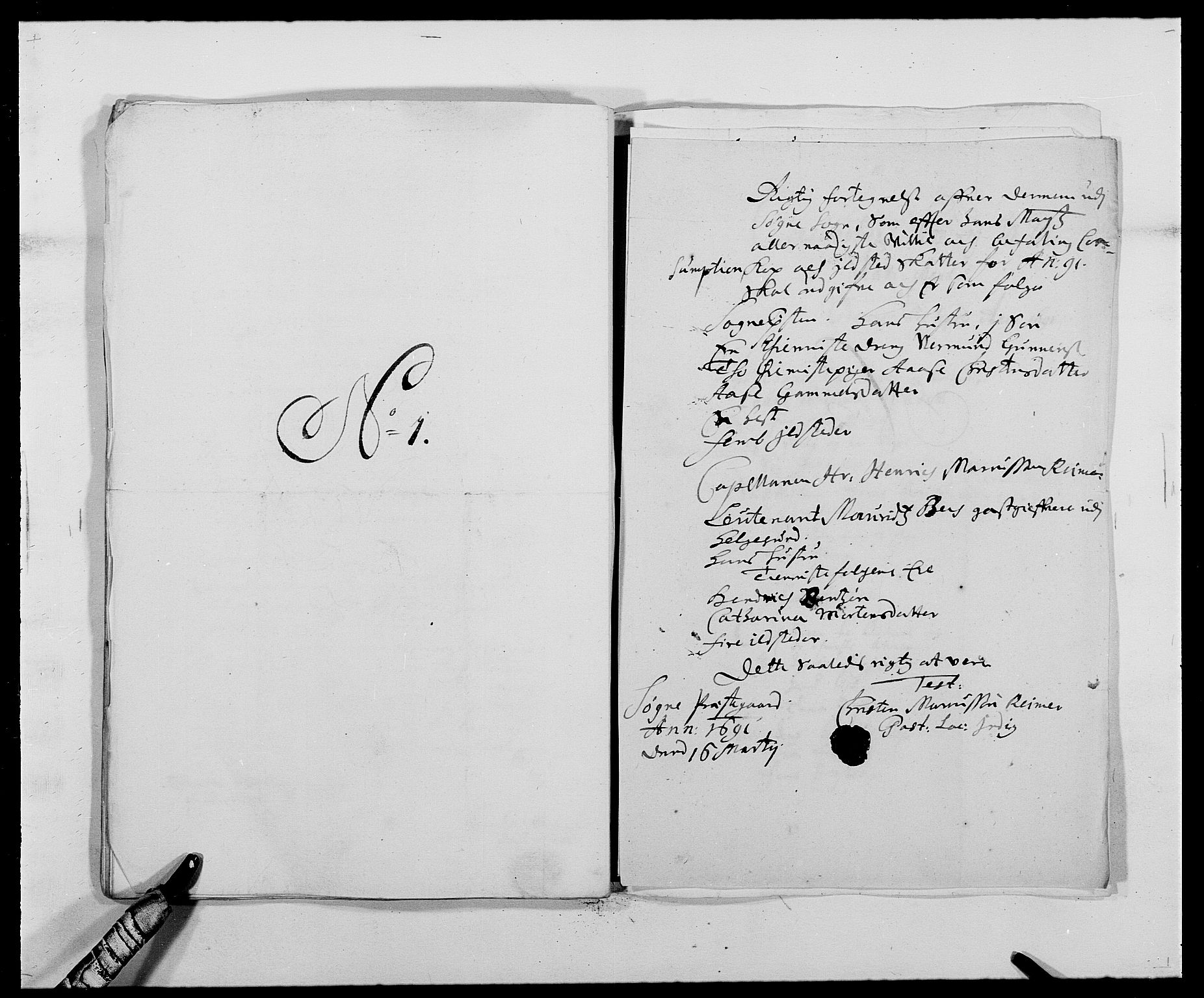 Rentekammeret inntil 1814, Reviderte regnskaper, Fogderegnskap, AV/RA-EA-4092/R42/L2543: Mandal fogderi, 1688-1691, s. 246