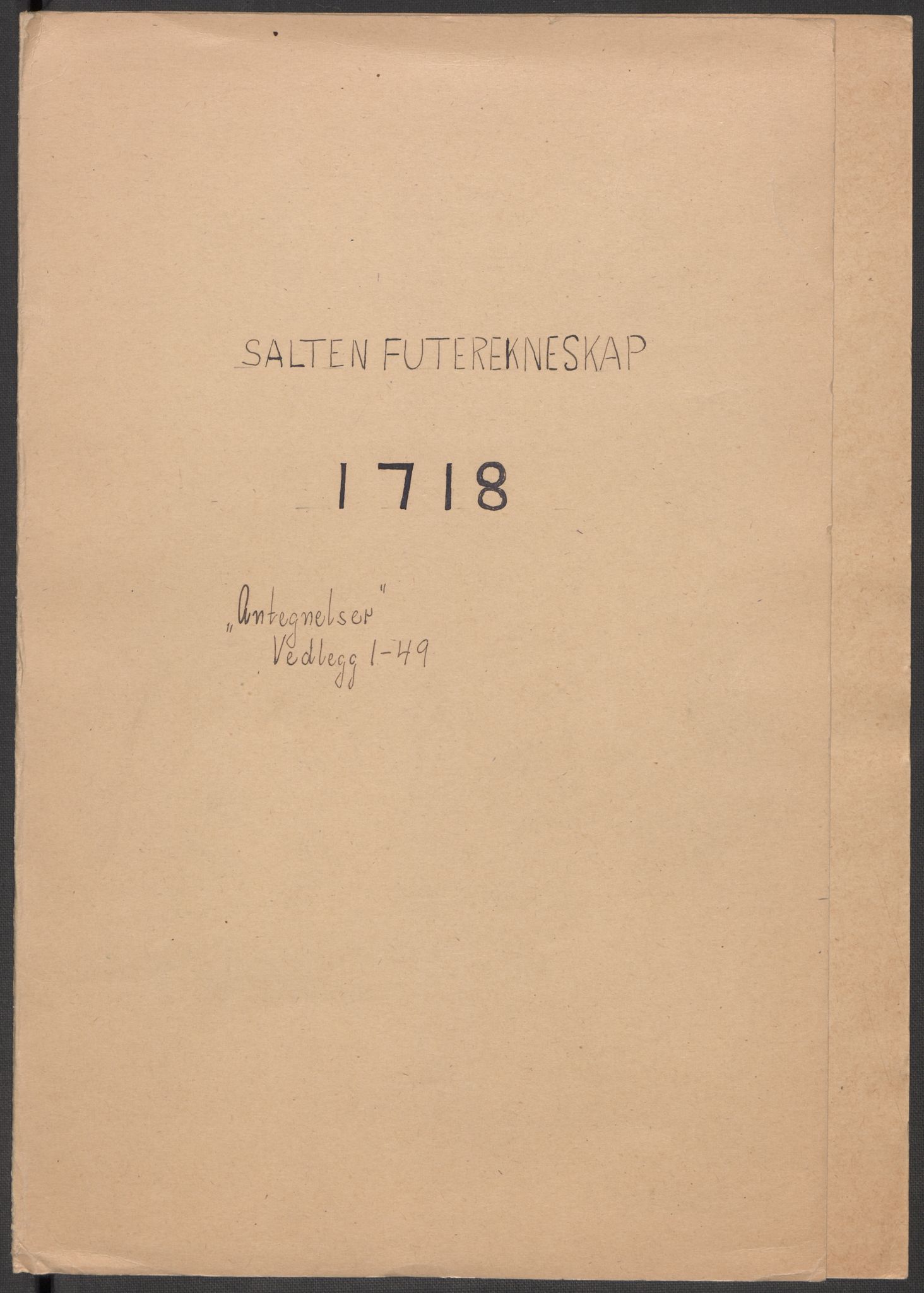 Rentekammeret inntil 1814, Reviderte regnskaper, Fogderegnskap, AV/RA-EA-4092/R66/L4588: Fogderegnskap Salten, 1718, s. 465