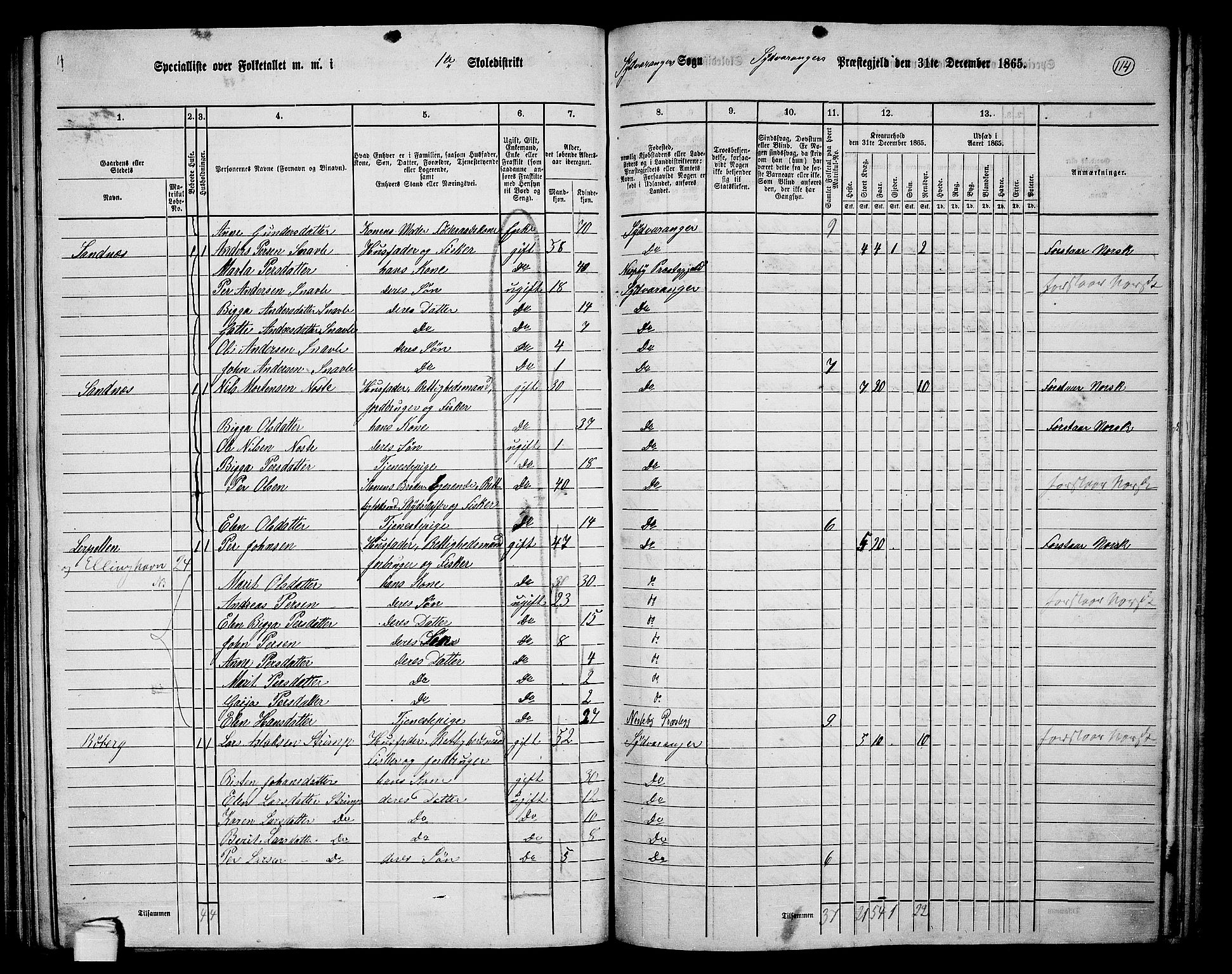 RA, Folketelling 1865 for 2030P Sør-Varanger prestegjeld, 1865, s. 17