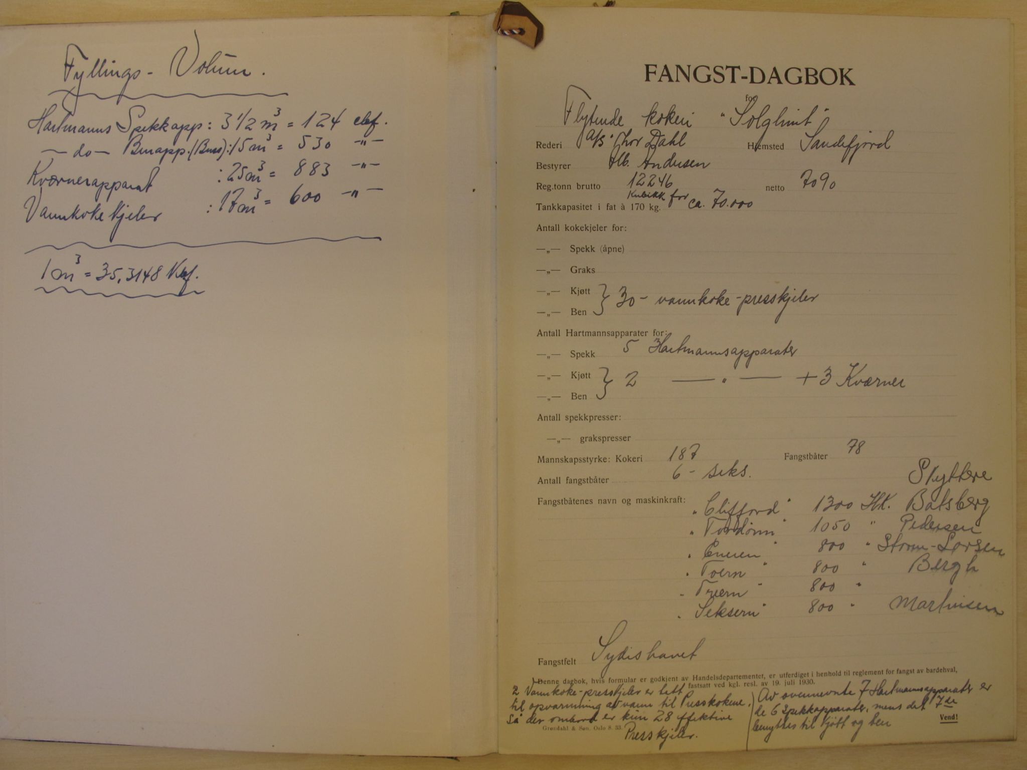 Hvalrådet, kopisamling, VEMU/ARS-A-1006/G/Gb/L0027: Solglimt, fl.k., 1936-1937