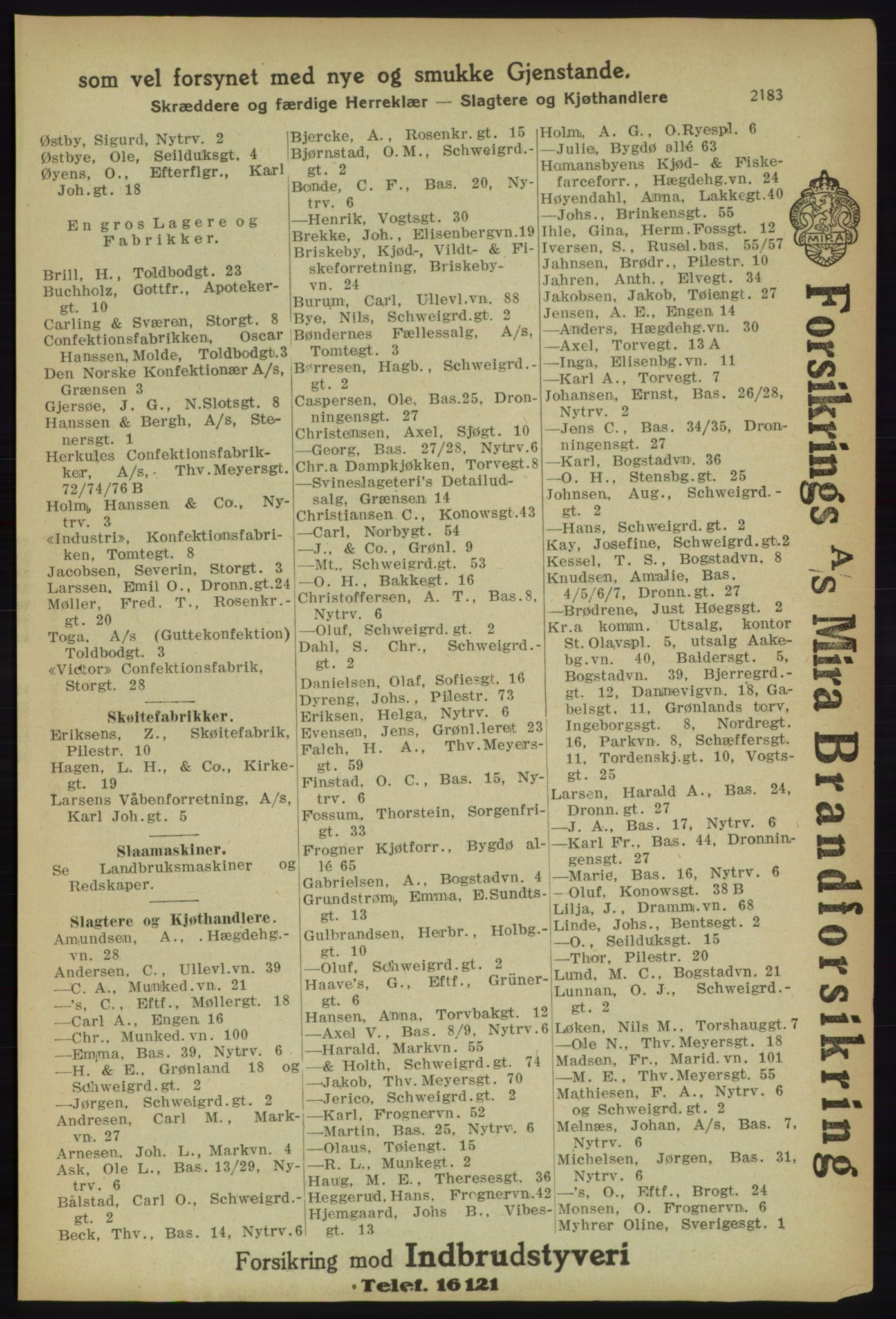 Kristiania/Oslo adressebok, PUBL/-, 1918, s. 2336