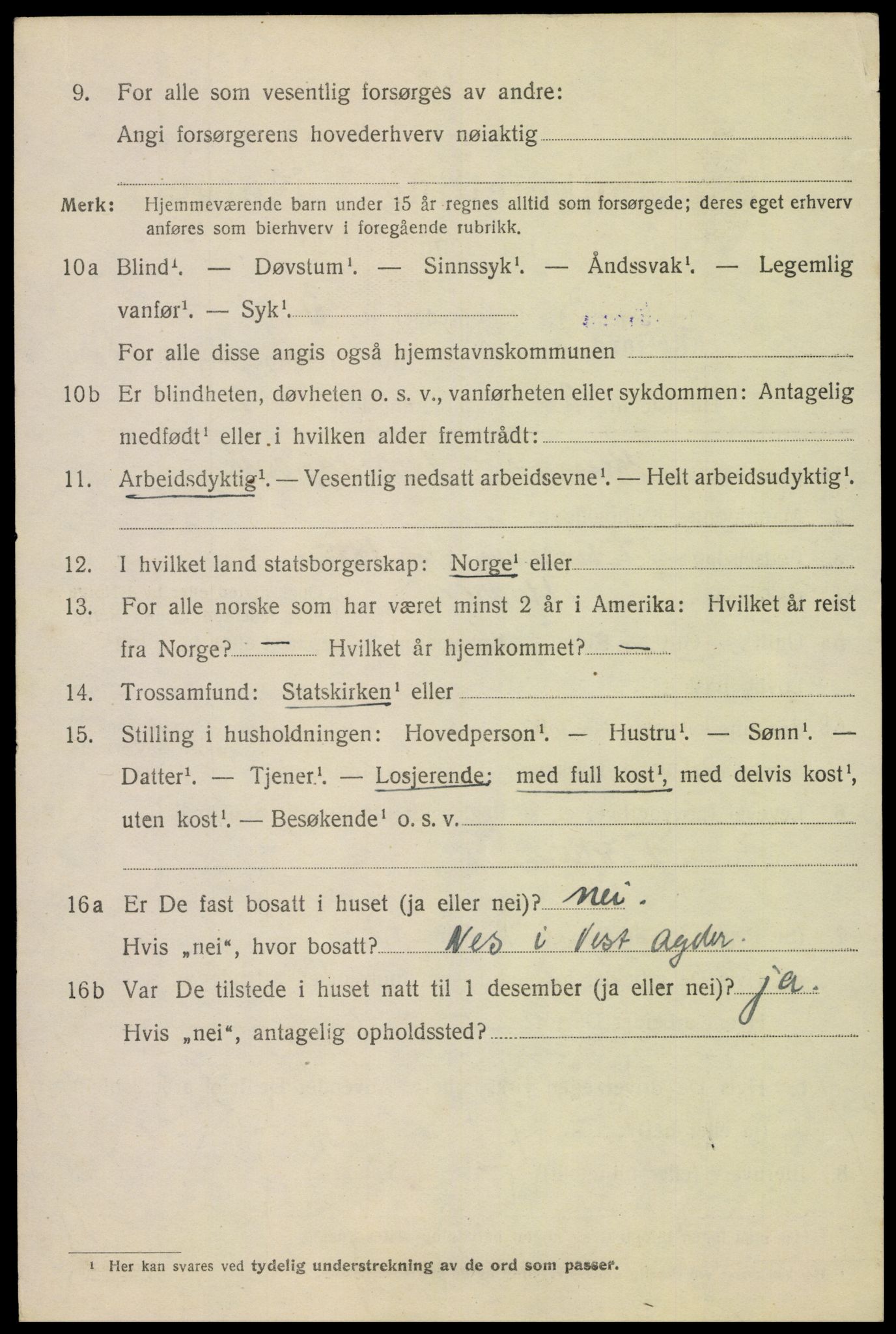 SAK, Folketelling 1920 for 1004 Flekkefjord kjøpstad, 1920, s. 2101