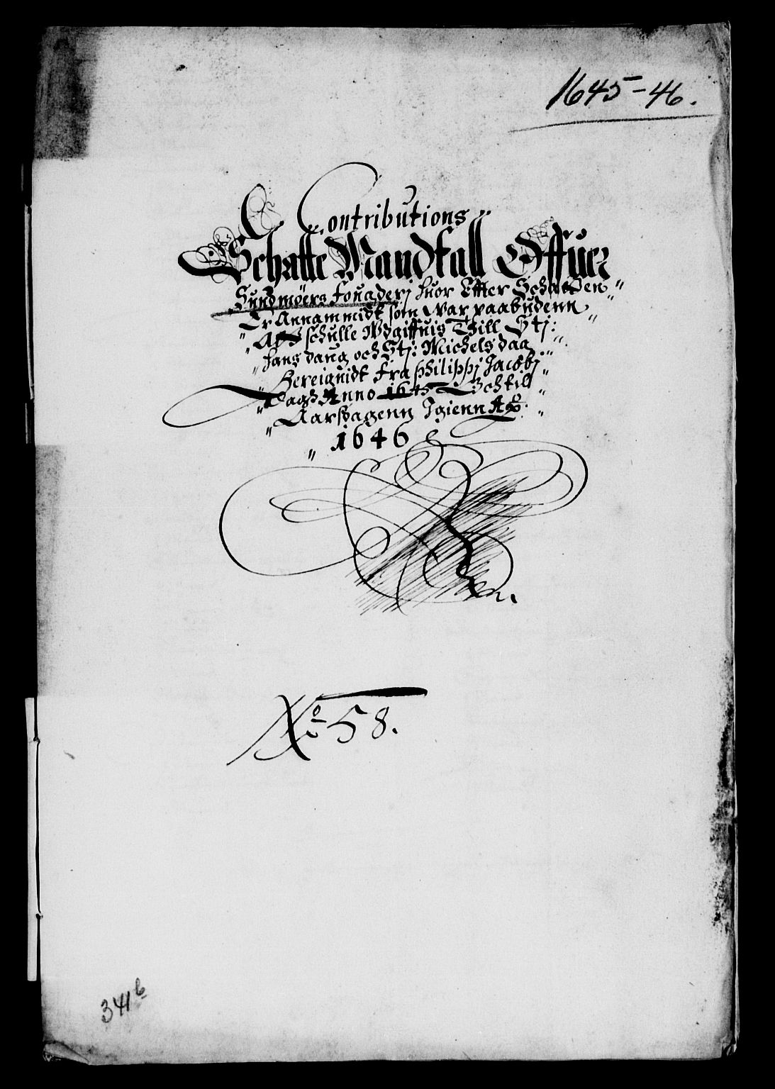 Rentekammeret inntil 1814, Reviderte regnskaper, Lensregnskaper, AV/RA-EA-5023/R/Rb/Rbt/L0102: Bergenhus len, 1645-1646