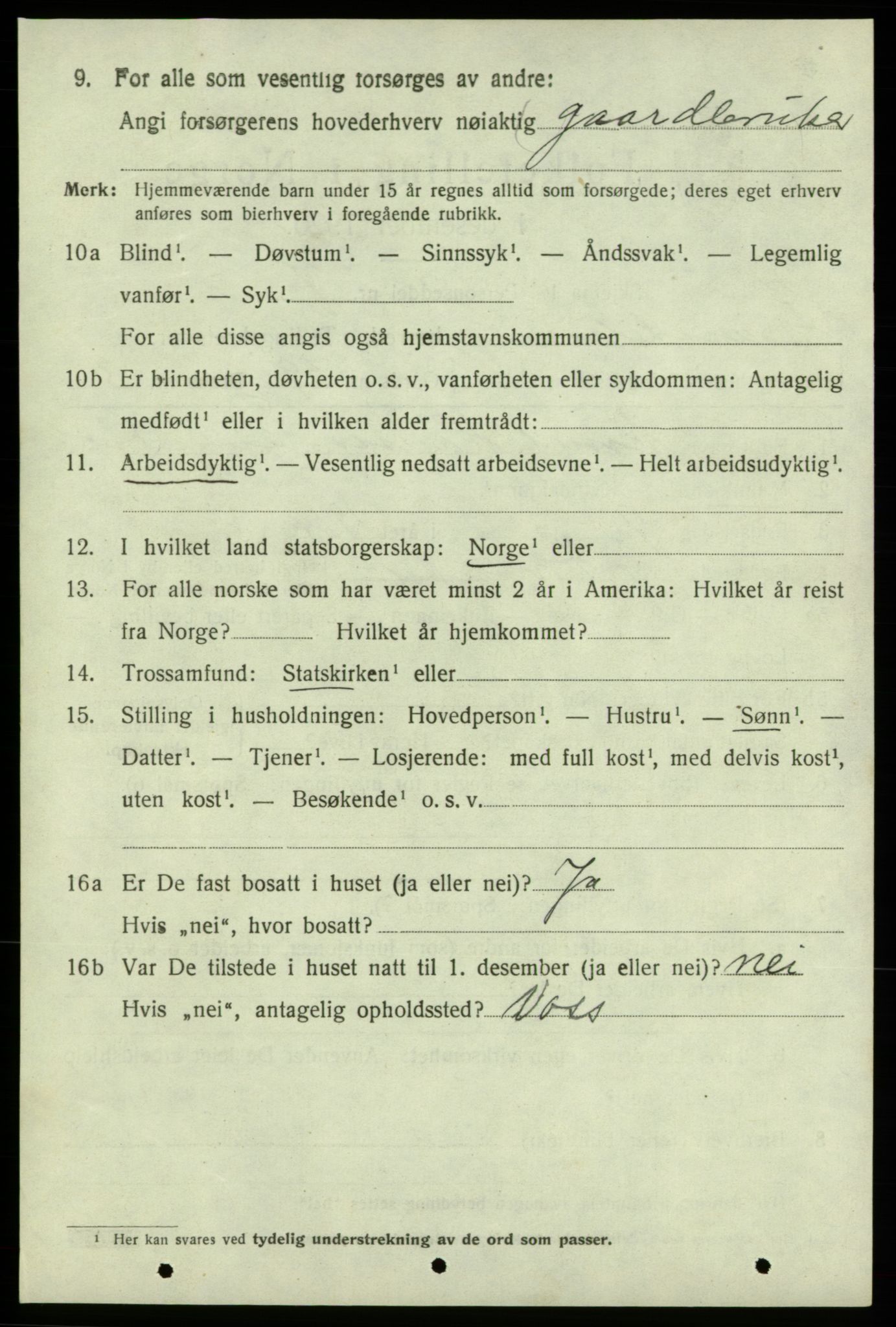 SAB, Folketelling 1920 for 1226 Strandebarm herred, 1920, s. 3547