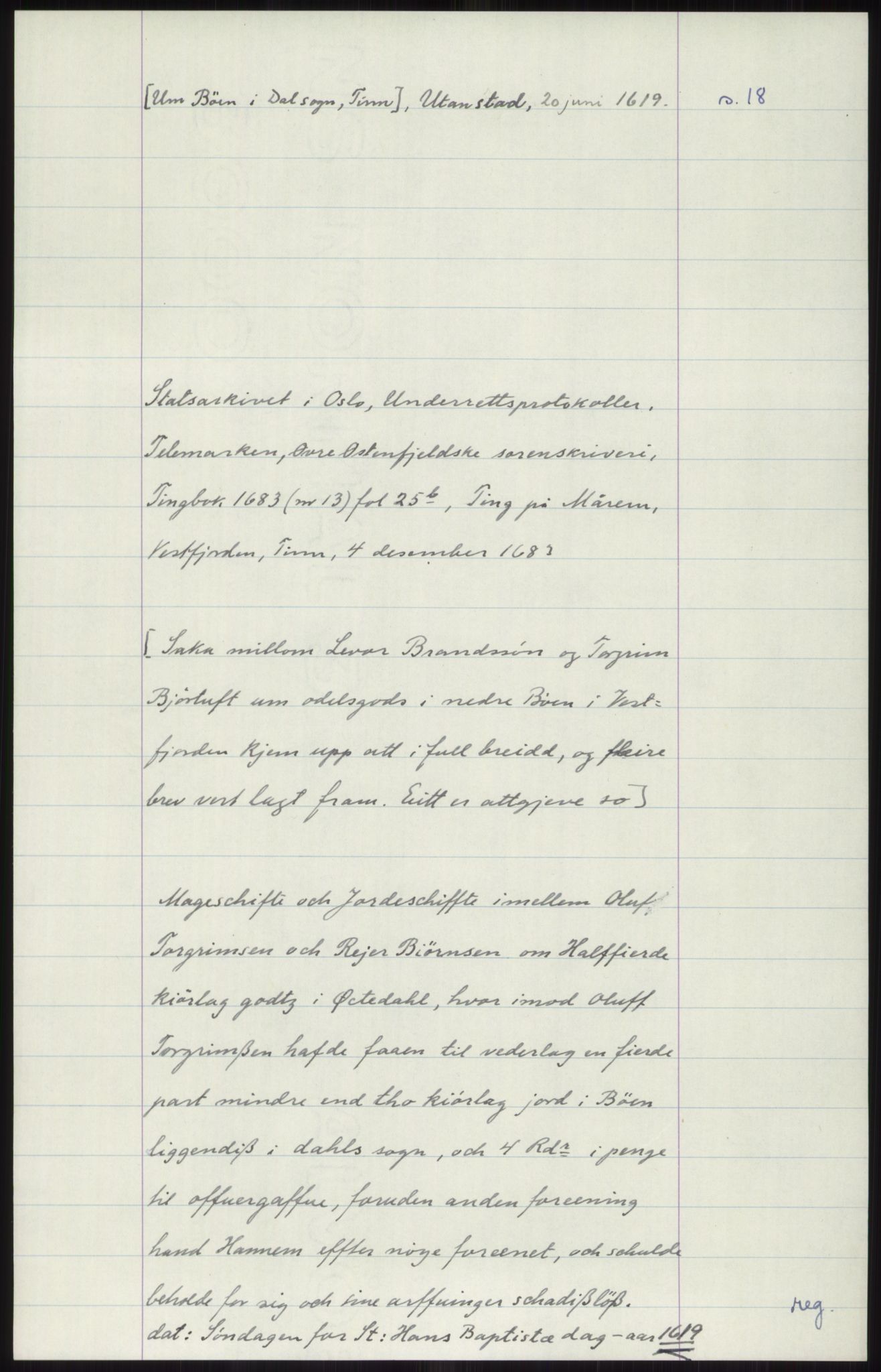Samlinger til kildeutgivelse, Diplomavskriftsamlingen, AV/RA-EA-4053/H/Ha, s. 3561