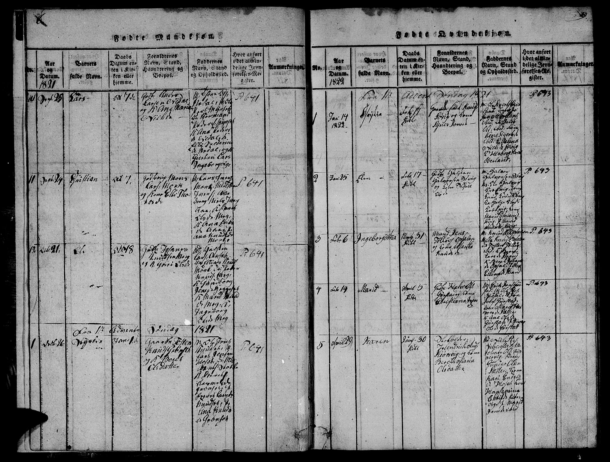 Ministerialprotokoller, klokkerbøker og fødselsregistre - Møre og Romsdal, AV/SAT-A-1454/568/L0811: Klokkerbok nr. 568C01, 1819-1828, s. 8-9