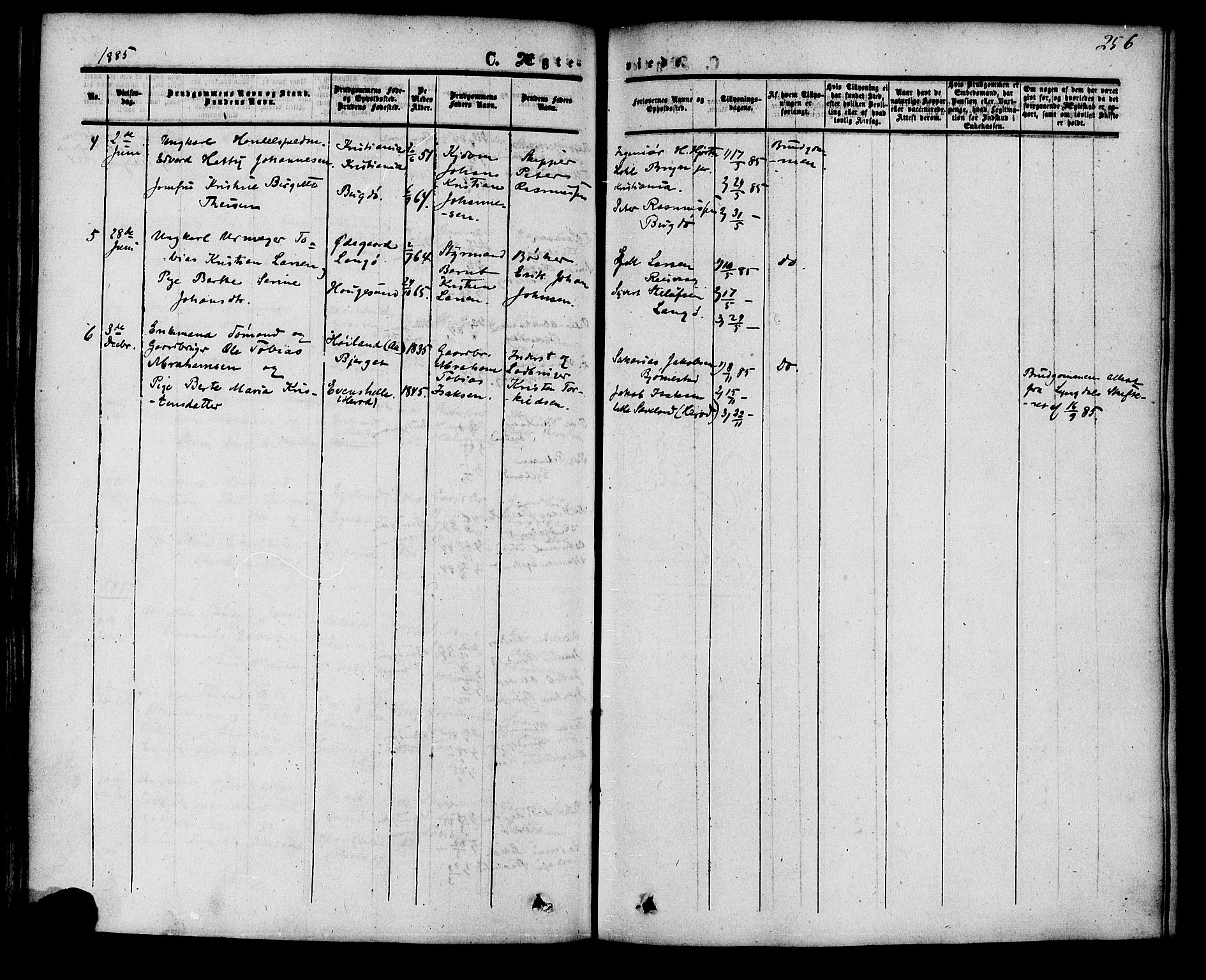 Herad sokneprestkontor, SAK/1111-0018/F/Fa/Fab/L0004: Ministerialbok nr. A 4, 1853-1885, s. 256