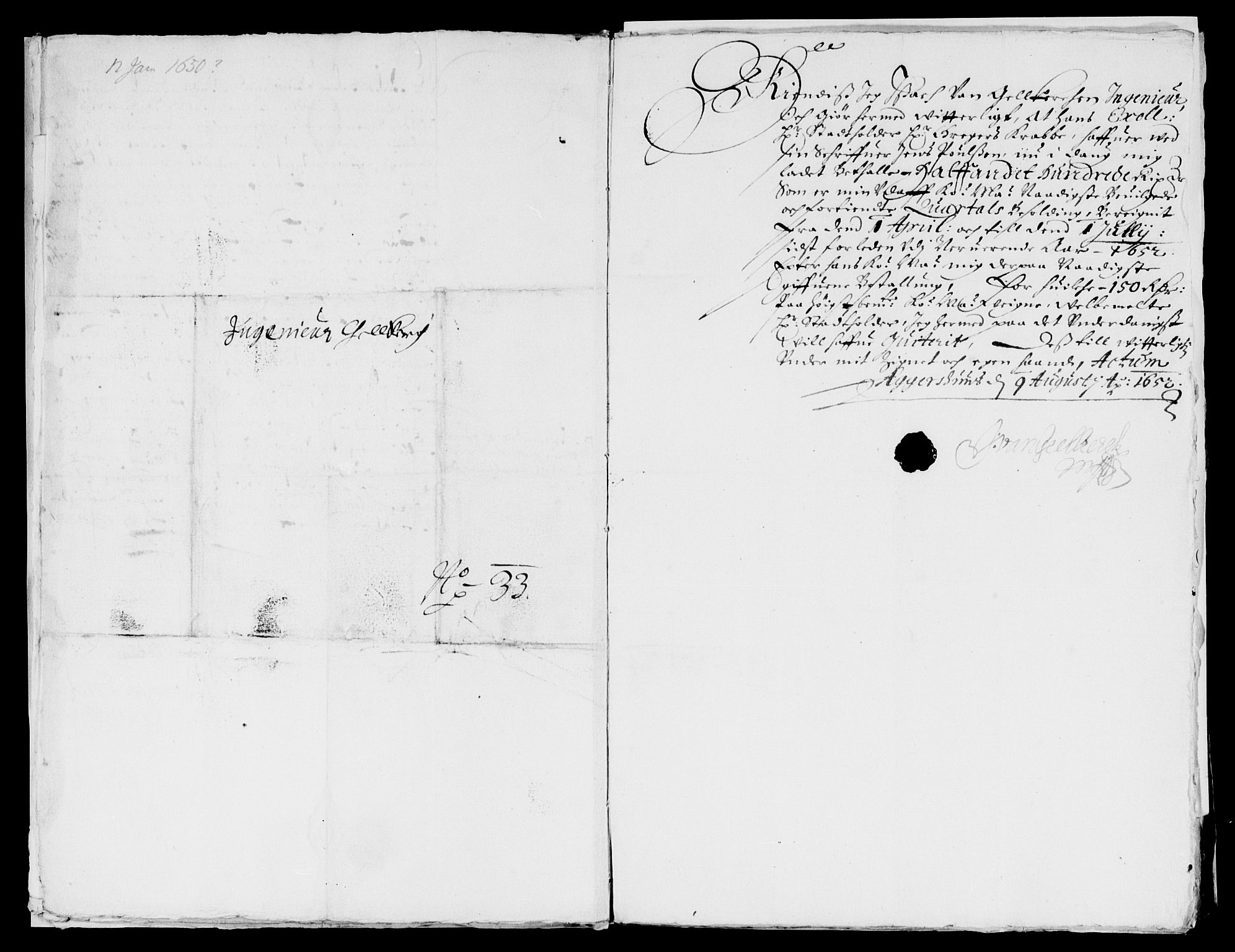 Rentekammeret inntil 1814, Reviderte regnskaper, Lensregnskaper, AV/RA-EA-5023/R/Rb/Rba/L0213: Akershus len, 1652-1653