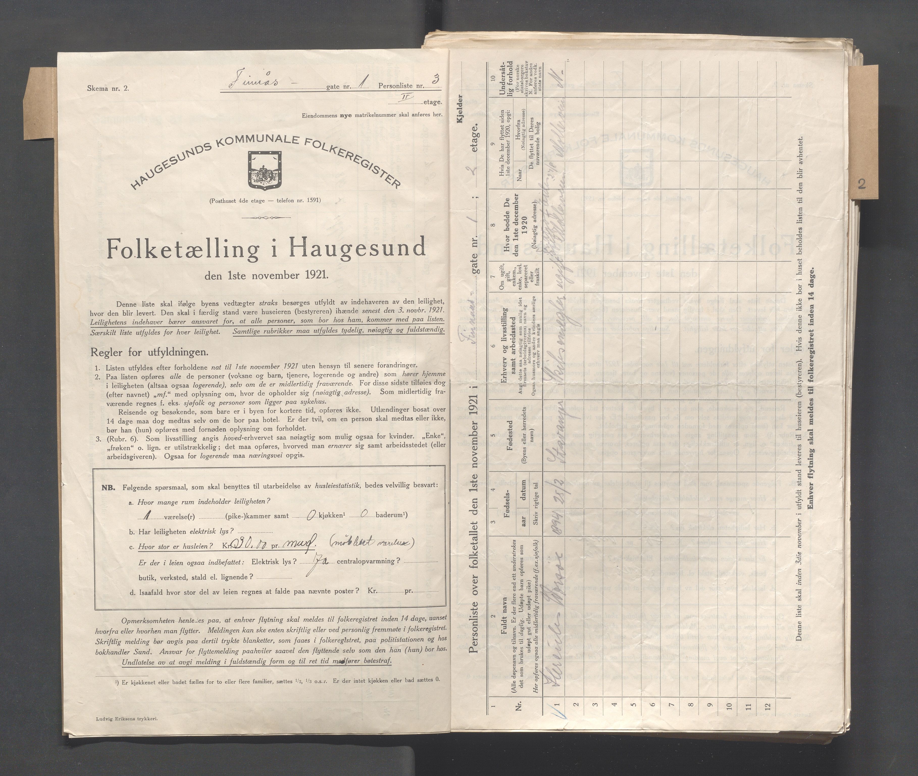 IKAR, Kommunal folketelling 1.11.1921 for Haugesund, 1921, s. 794