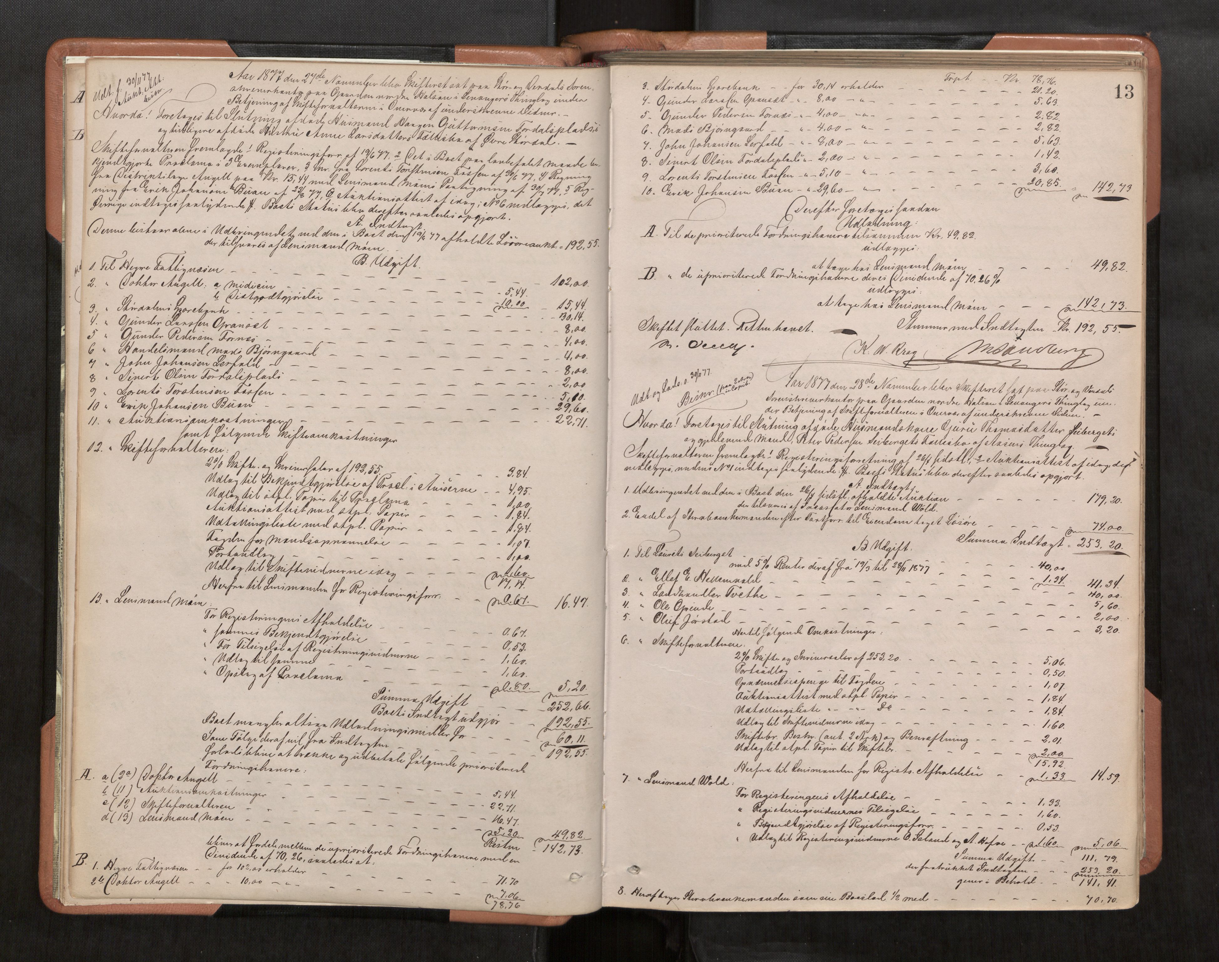 Stjør- og Verdal sorenskriveri, AV/SAT-A-4167/1/3/3A/L0044: Skifteslutningsprotokoll, 1877-1884, s. 13