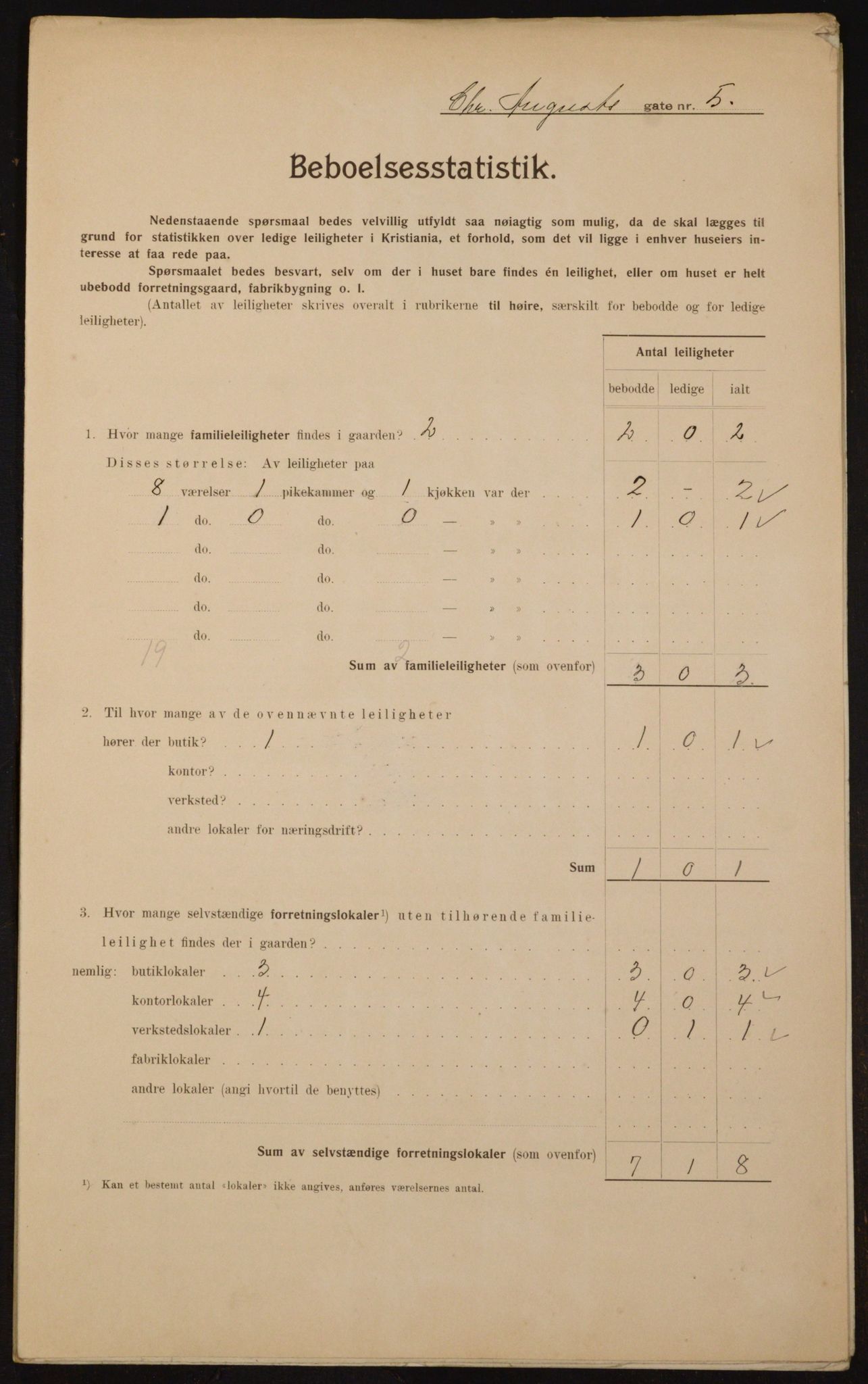 OBA, Kommunal folketelling 1.2.1910 for Kristiania, 1910, s. 52371