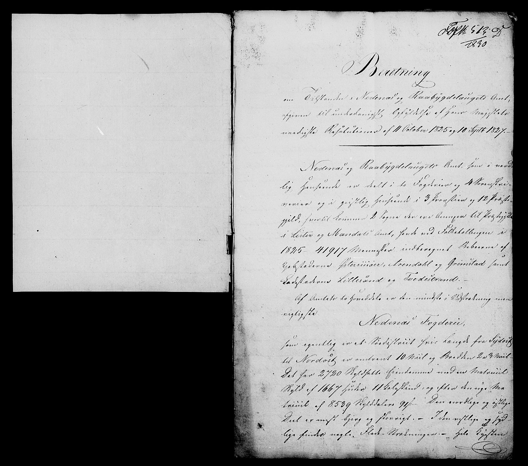 Statistisk sentralbyrå, Næringsøkonomiske emner, Generelt - Amtmennenes femårsberetninger, AV/RA-S-2233/F/Fa/L0003: --, 1829-1835, s. 6