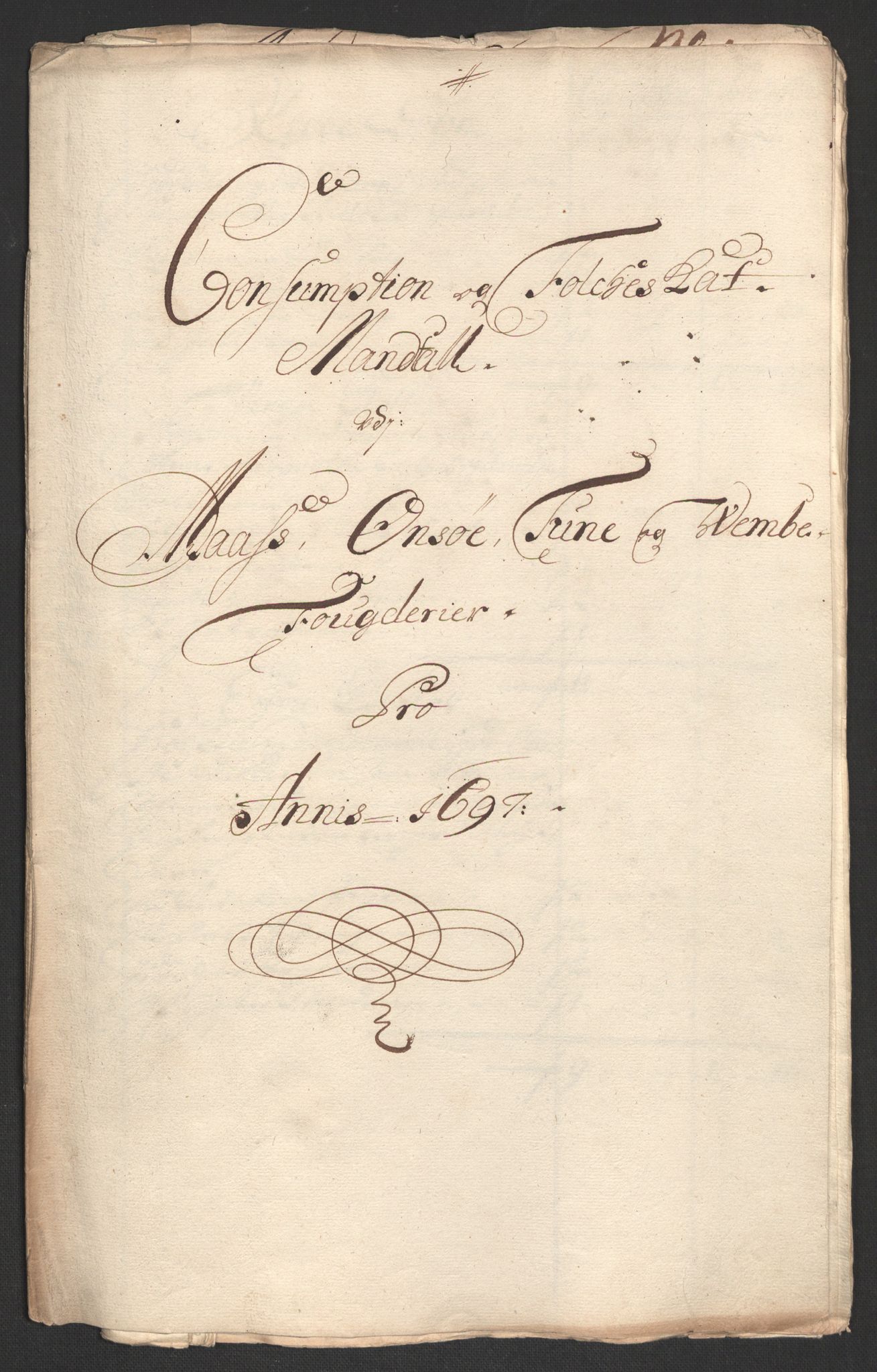 Rentekammeret inntil 1814, Reviderte regnskaper, Fogderegnskap, RA/EA-4092/R04/L0125: Fogderegnskap Moss, Onsøy, Tune, Veme og Åbygge, 1697, s. 75