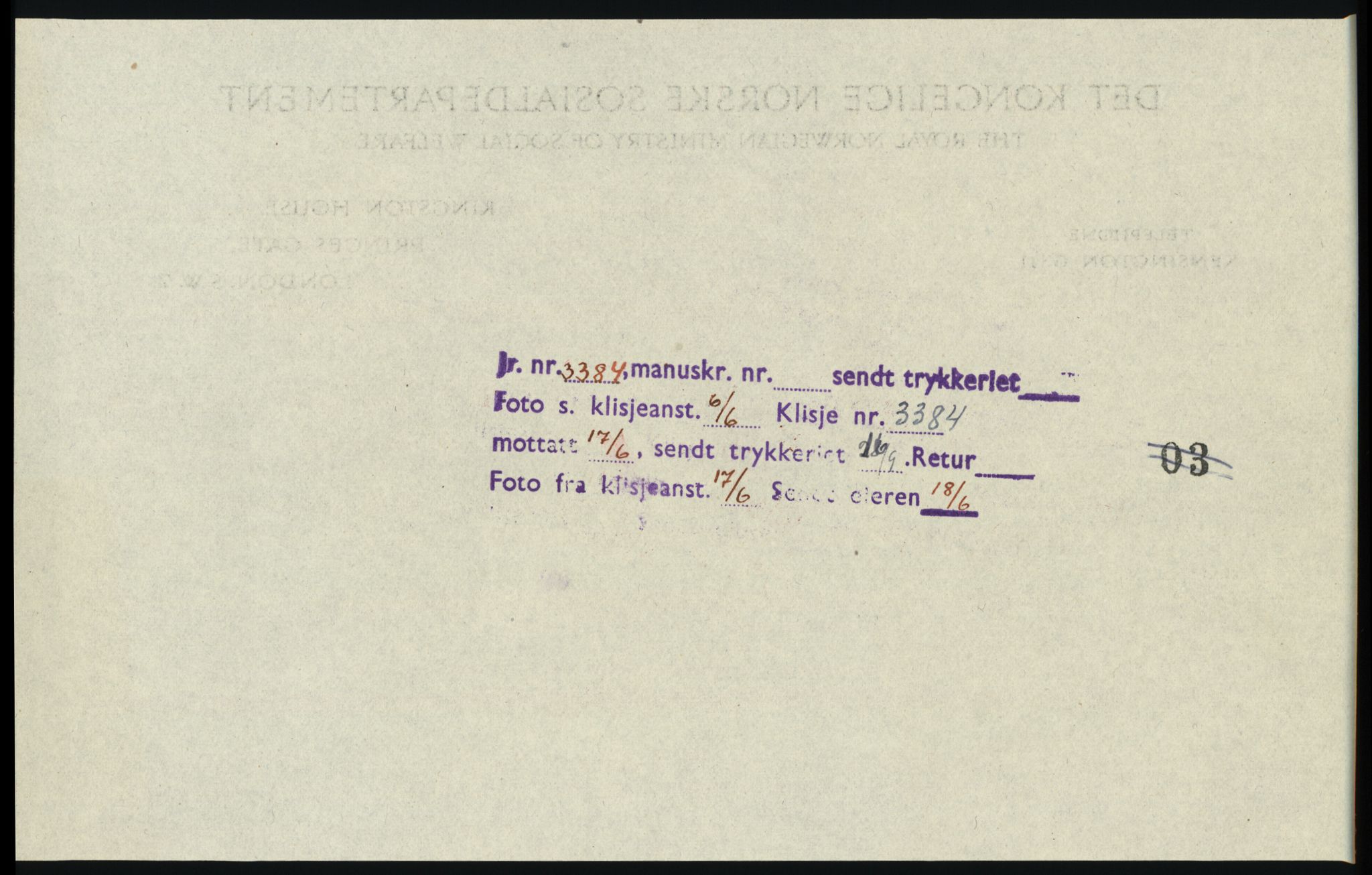 Sosialdepartementet, Våre Falne, AV/RA-S-1708/E/Ee/L0025: Personmapper: Abelsen 01 - Amundsen, H. 65, 1945-1951, s. 45