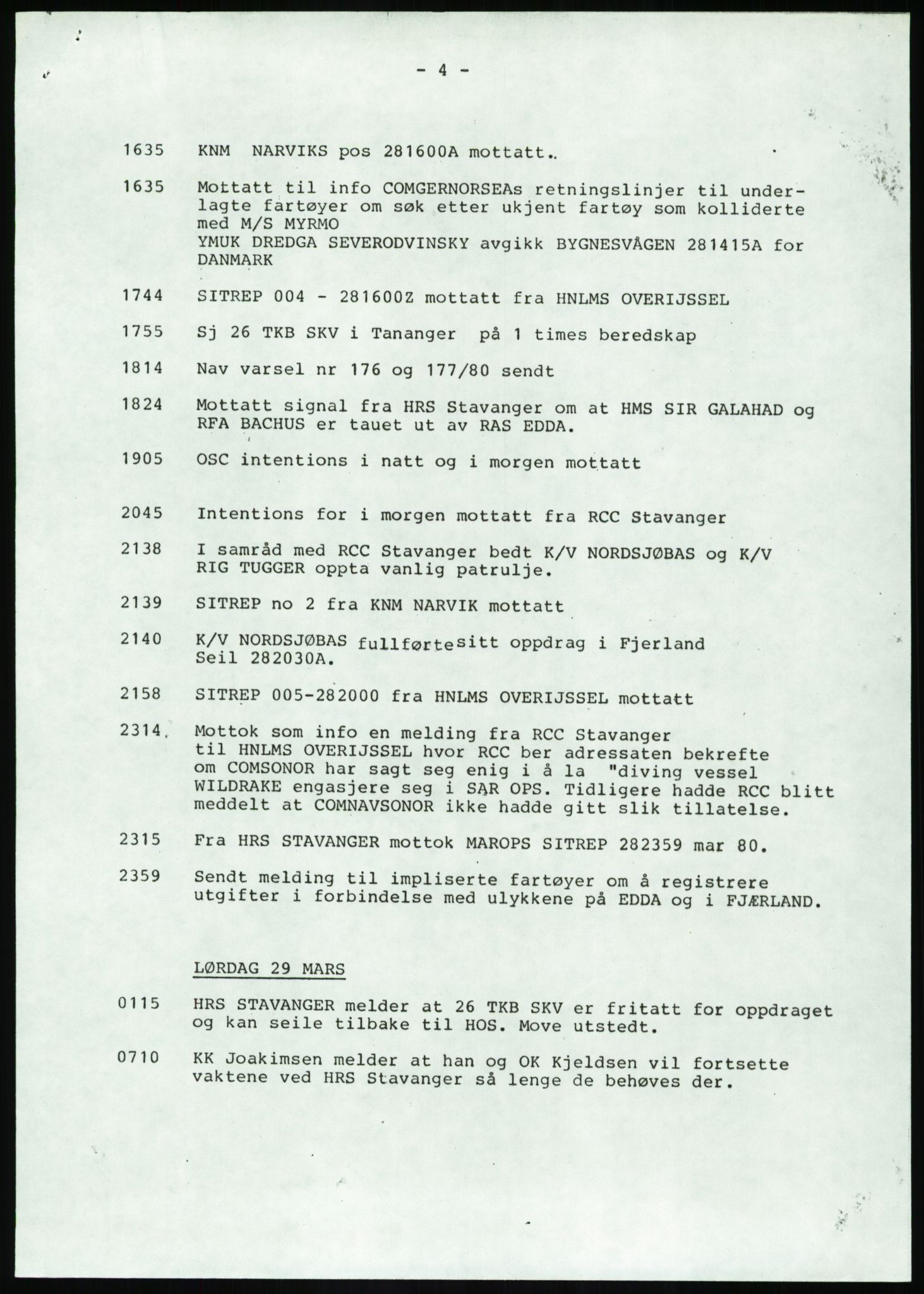 Justisdepartementet, Granskningskommisjonen ved Alexander Kielland-ulykken 27.3.1980, RA/S-1165/D/L0017: P Hjelpefartøy (Doku.liste + P1-P6 av 6)/Q Hovedredningssentralen (Q0-Q27 av 27), 1980-1981, s. 251