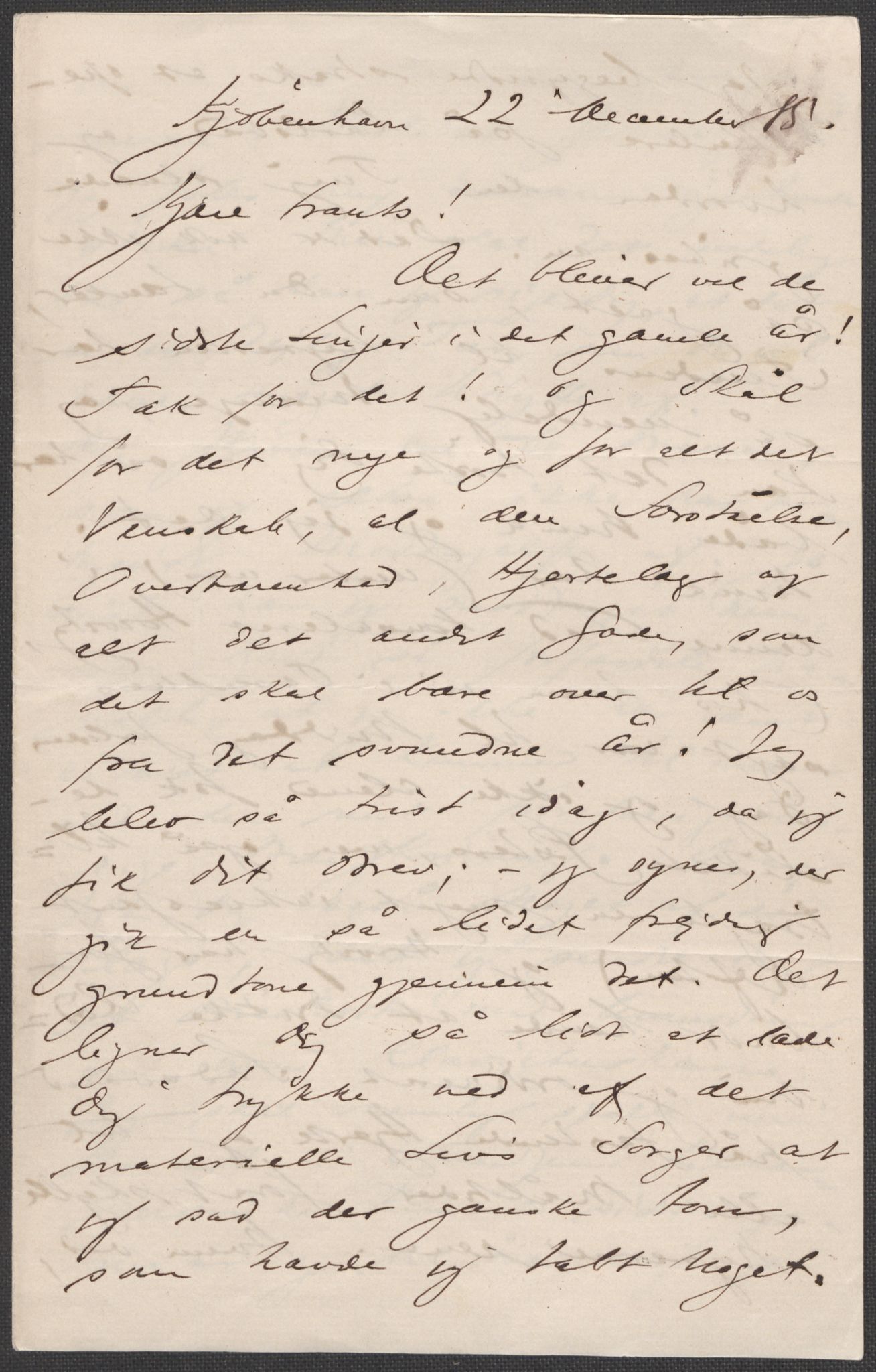 Beyer, Frants, RA/PA-0132/F/L0001: Brev fra Edvard Grieg til Frantz Beyer og "En del optegnelser som kan tjene til kommentar til brevene" av Marie Beyer, 1872-1907, s. 156