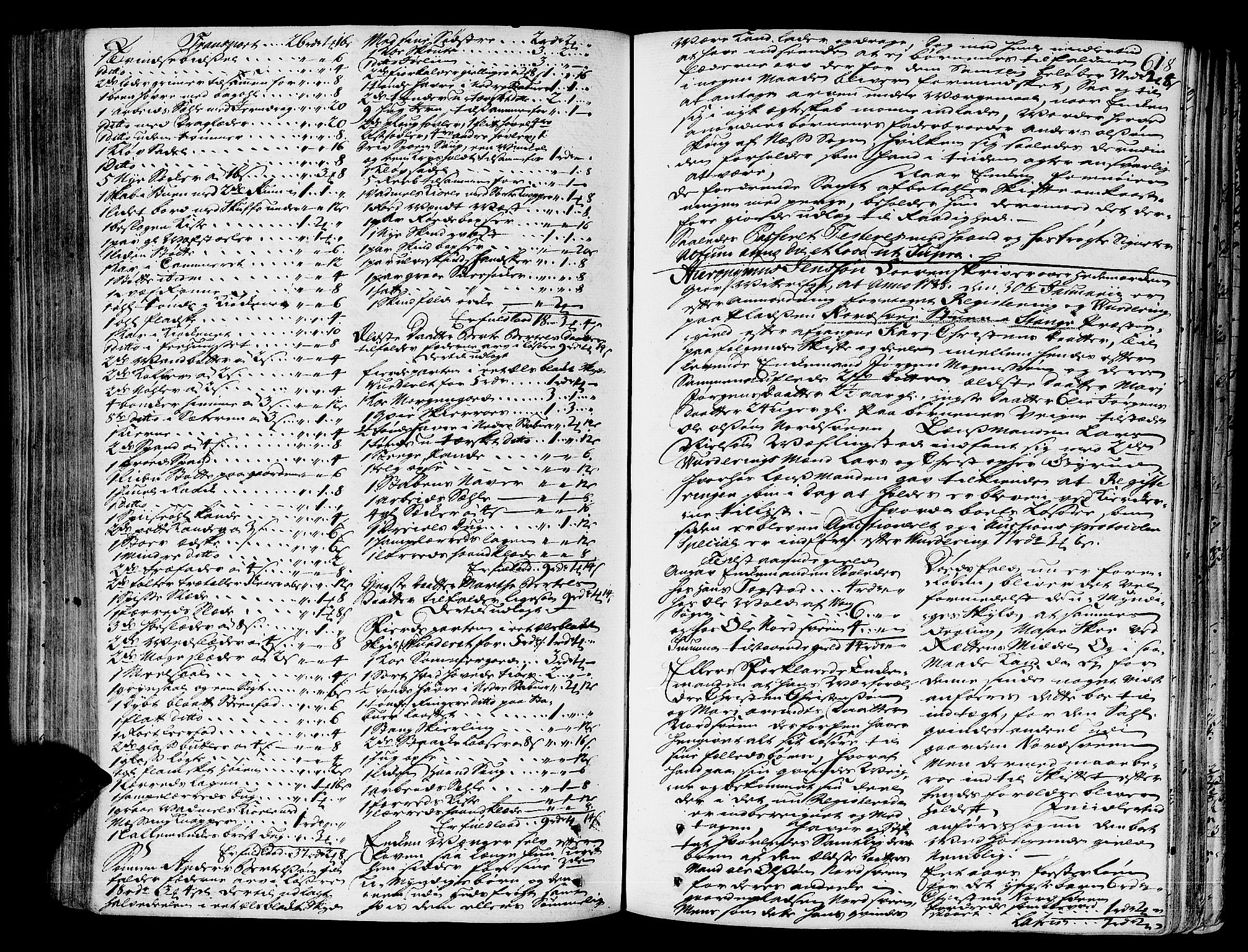 Hedemarken sorenskriveri, SAH/TING-034/J/Ja/L0009: Skifteprotokoll, 1735-1739, s. 617b-618a