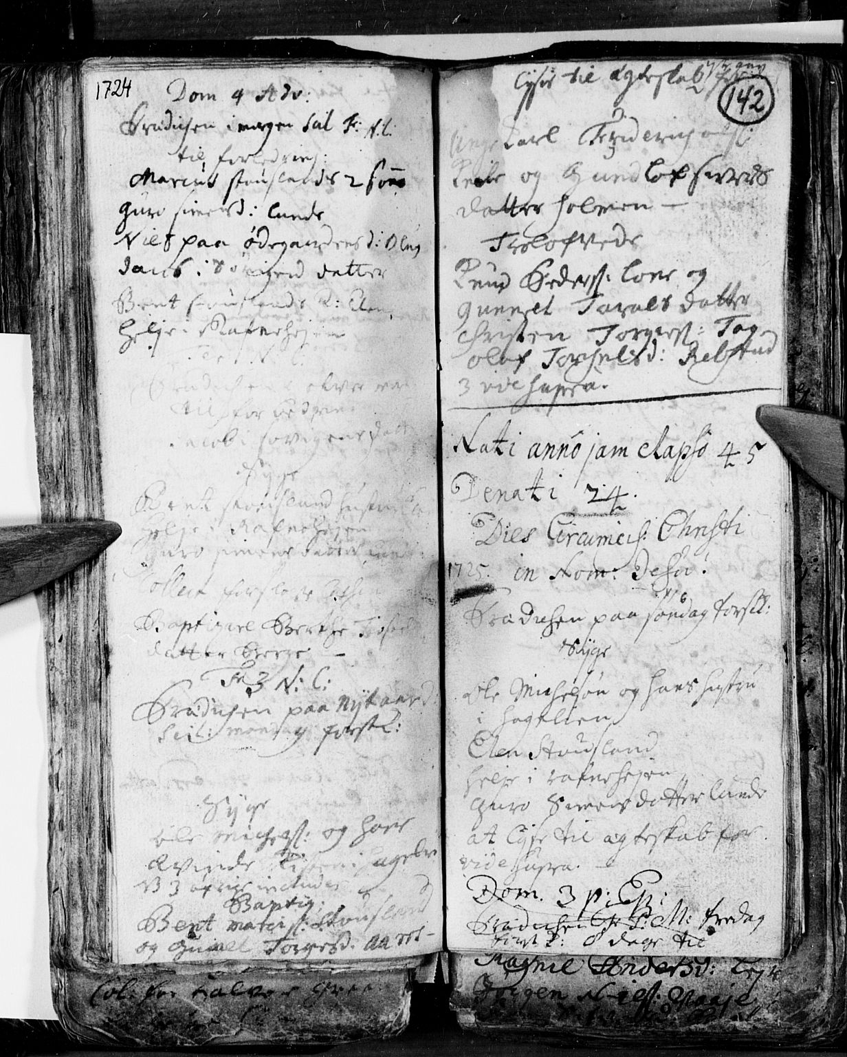 Søgne sokneprestkontor, AV/SAK-1111-0037/F/Fa/Fab/L0001: Ministerialbok nr. A 1, 1716-1740, s. 142