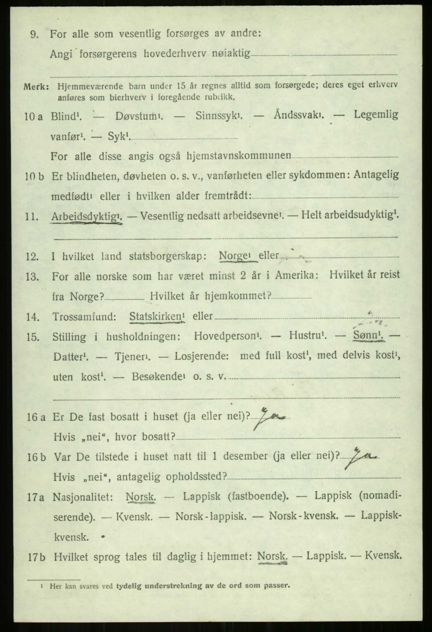 SATØ, Folketelling 1920 for 1921 Salangen herred, 1920, s. 1715