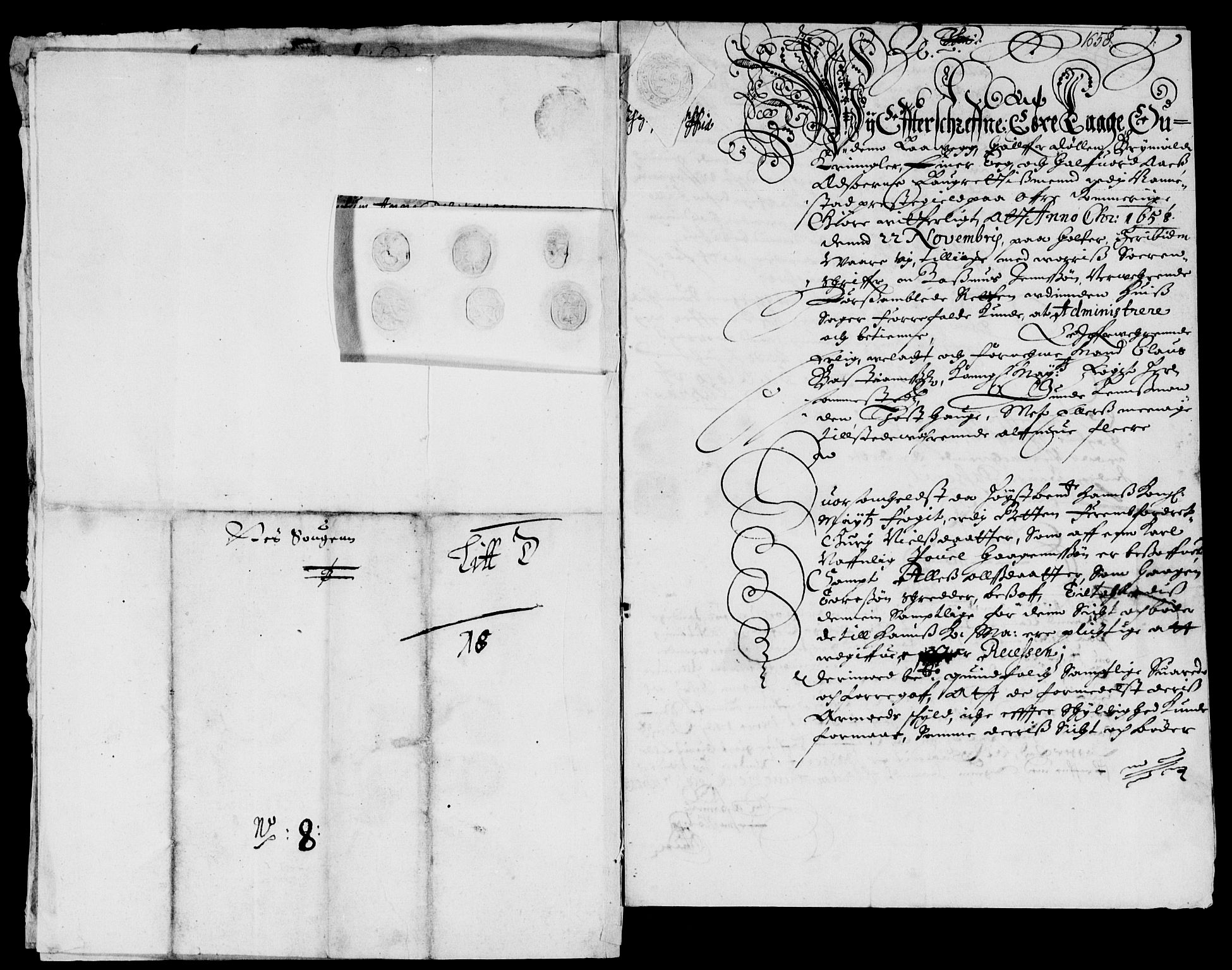 Rentekammeret inntil 1814, Reviderte regnskaper, Lensregnskaper, RA/EA-5023/R/Rb/Rba/L0240: Akershus len, 1656-1658