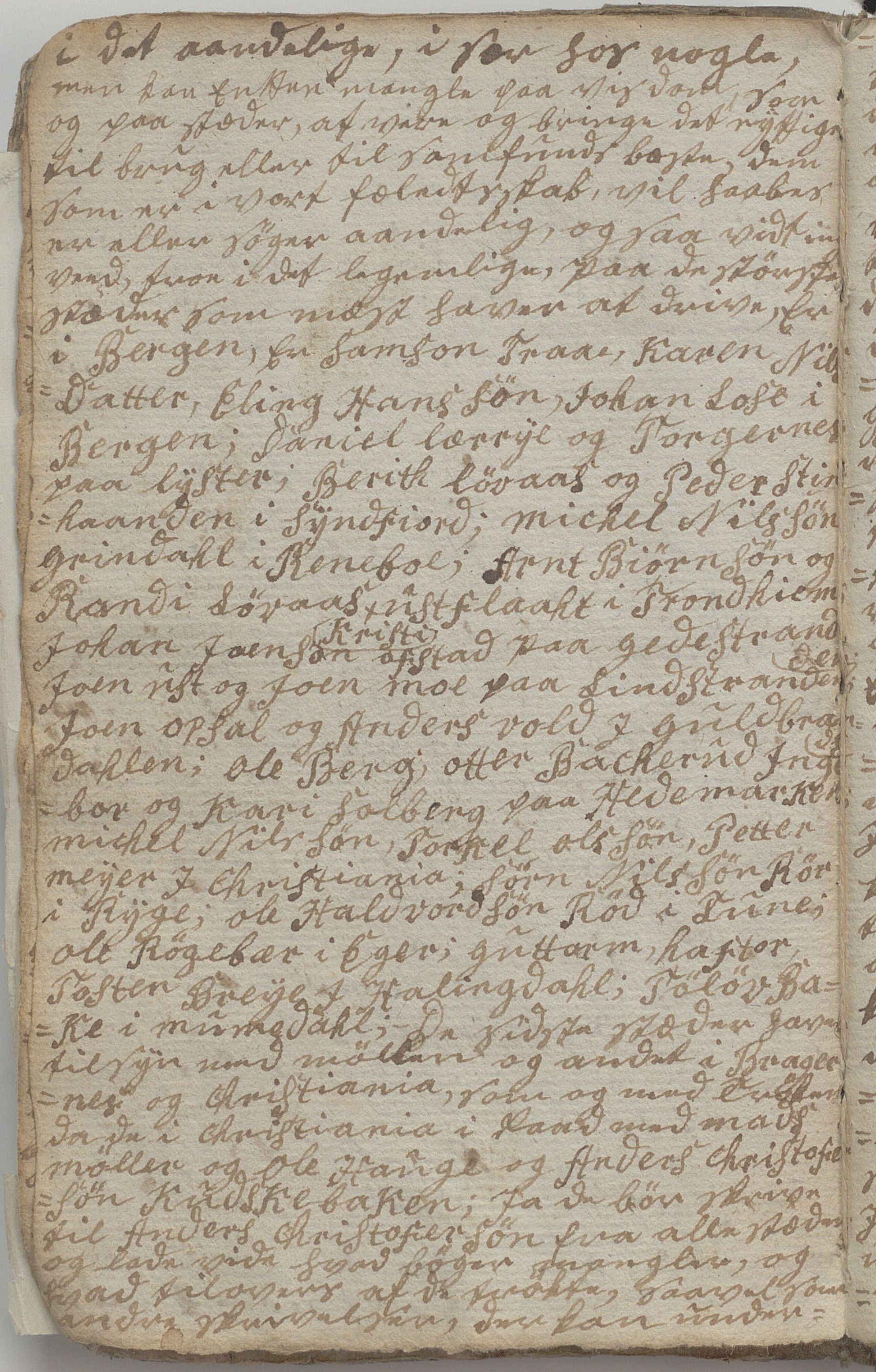 Heggtveitsamlingen, TMF/A-1007/H/L0046/0007: Brev, kopibøker, prekener, manus etc.  / "Fossem" - Kopibok. Sanger og brev, 1800-1802