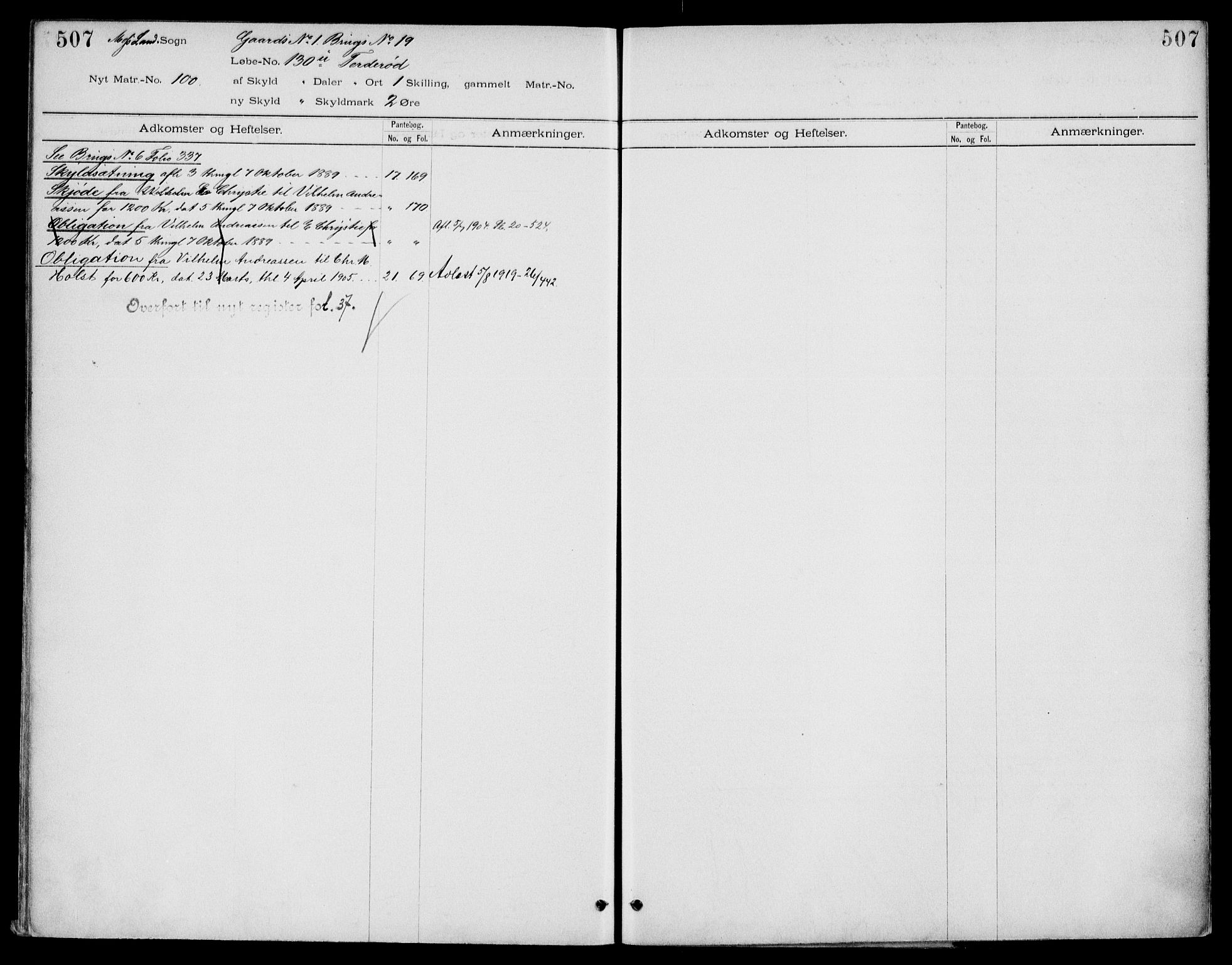 Moss sorenskriveri, SAO/A-10168: Panteregister nr. IV 3b, 1769-1926, s. 507
