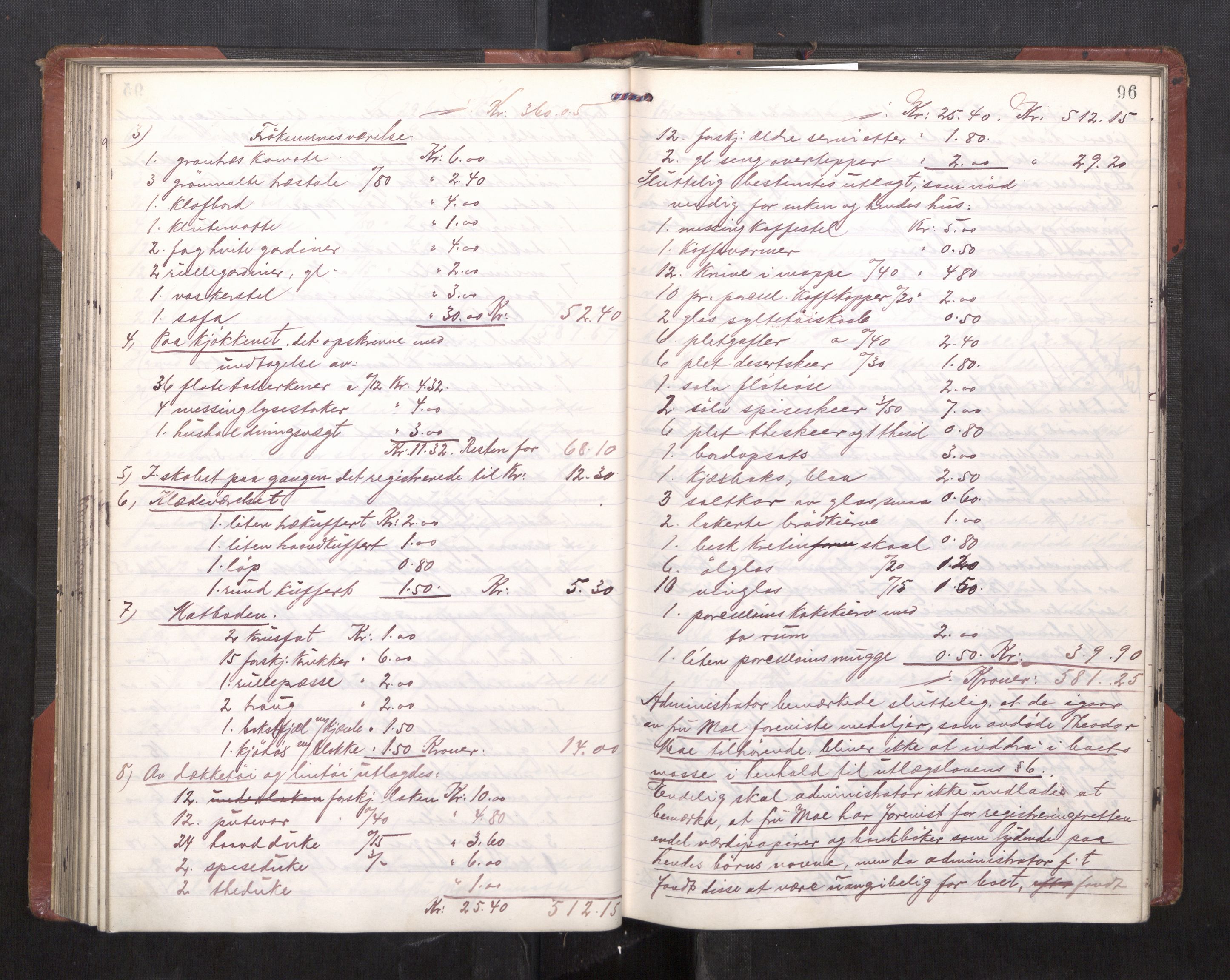 Trondheim byfogd, AV/SAT-A-0003/1/3/3C/L0027: Skifteregistreringsprotokoll - 10/12-30/6. (u/ register), 1907-1911, s. 96