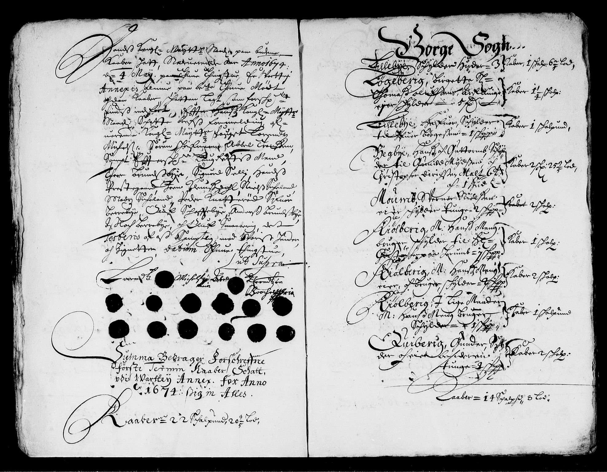 Rentekammeret inntil 1814, Reviderte regnskaper, Stiftamtstueregnskaper, Landkommissariatet på Akershus og Akershus stiftamt, AV/RA-EA-5869/R/Rb/L0102: Akershus stiftamt, 1674