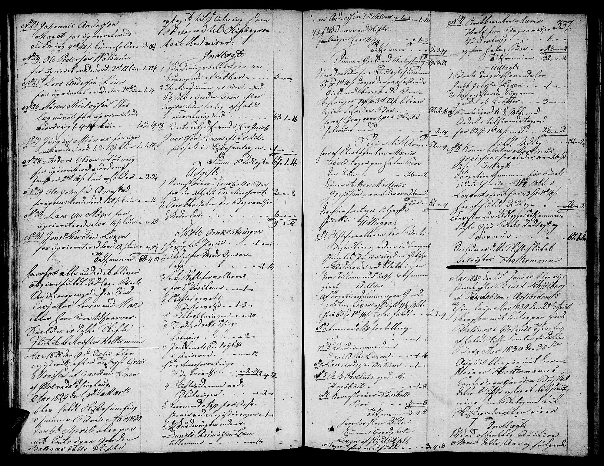 Fosen sorenskriveri, AV/SAT-A-1107/1/3/3A/L0018: Skifteprotokoll nr. 12 II, 1824-1832, s. 336b-337a