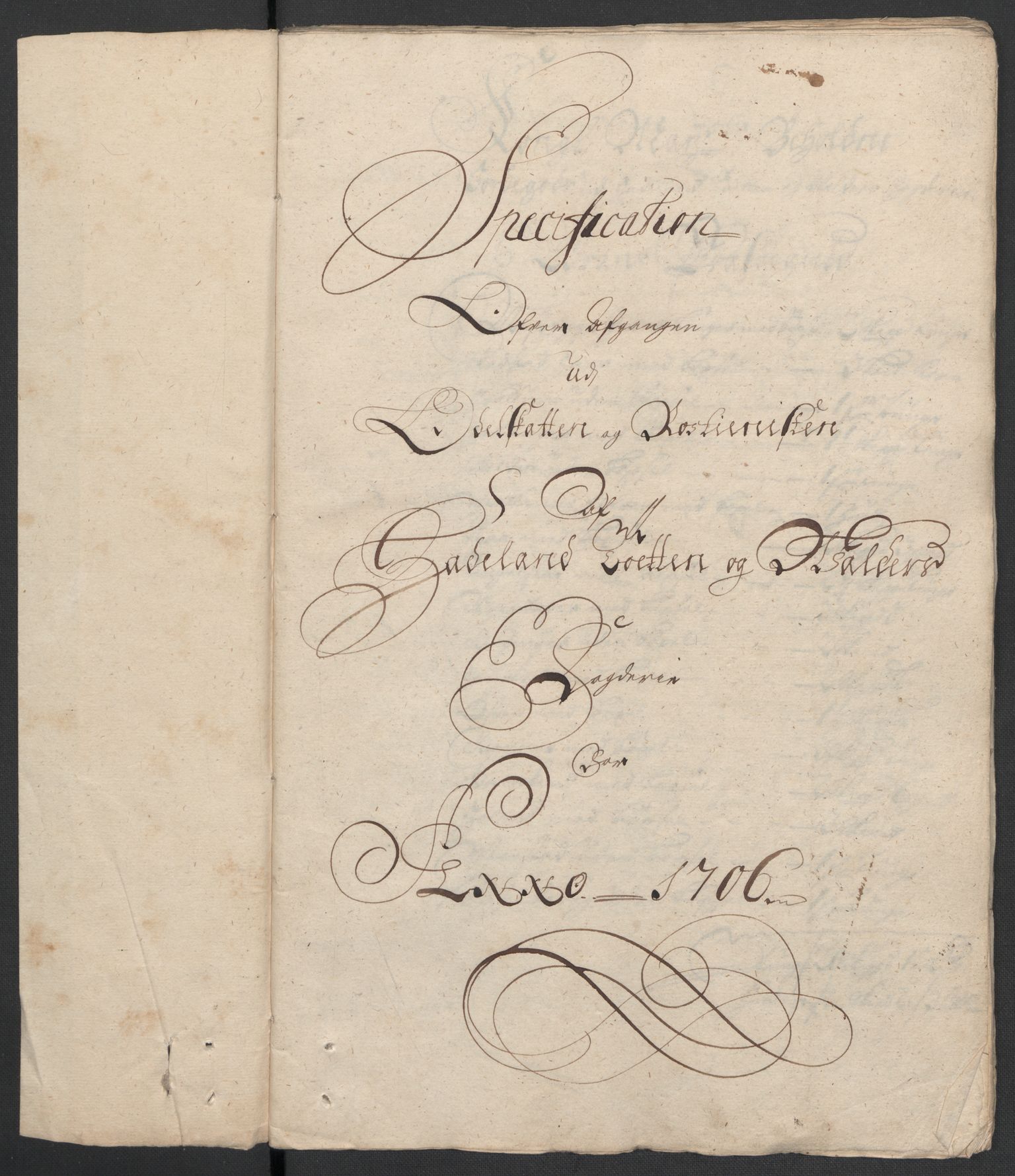 Rentekammeret inntil 1814, Reviderte regnskaper, Fogderegnskap, RA/EA-4092/R18/L1304: Fogderegnskap Hadeland, Toten og Valdres, 1706, s. 296