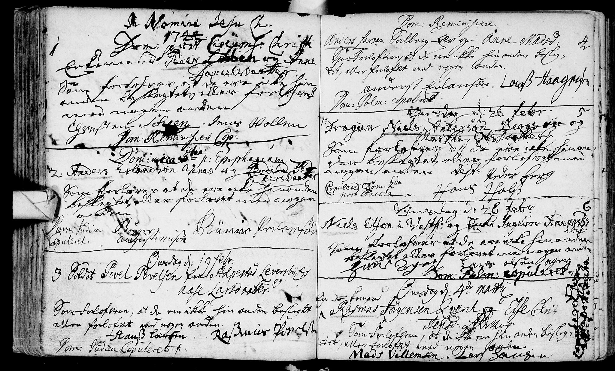 Eiker kirkebøker, AV/SAKO-A-4/F/Fa/L0005: Ministerialbok nr. I 5 /1, 1705-1759