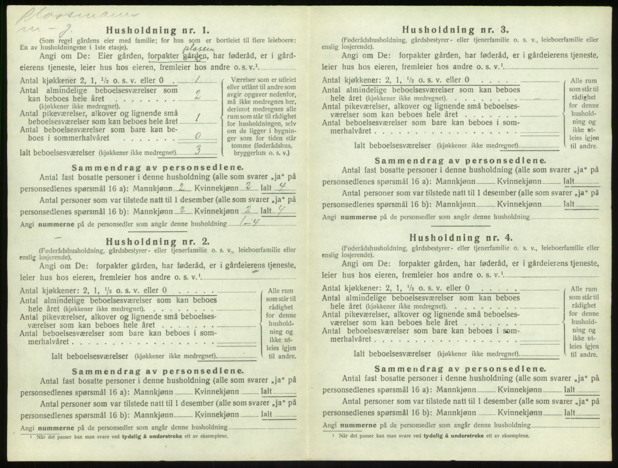 SAB, Folketelling 1920 for 1420 Sogndal herred, 1920, s. 1138