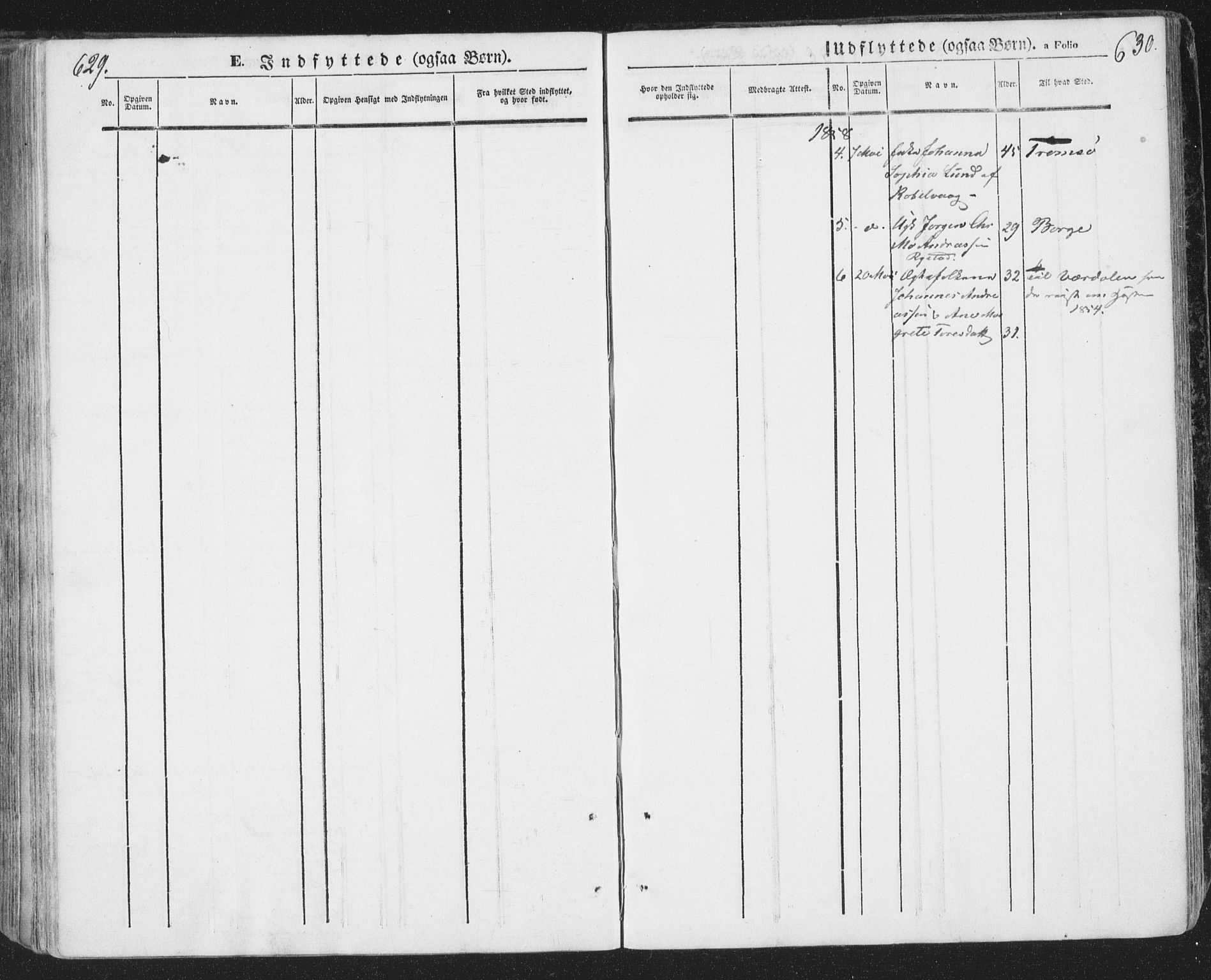 Ministerialprotokoller, klokkerbøker og fødselsregistre - Nordland, SAT/A-1459/874/L1072: Klokkerbok nr. 874C01, 1843-1859, s. 629-630
